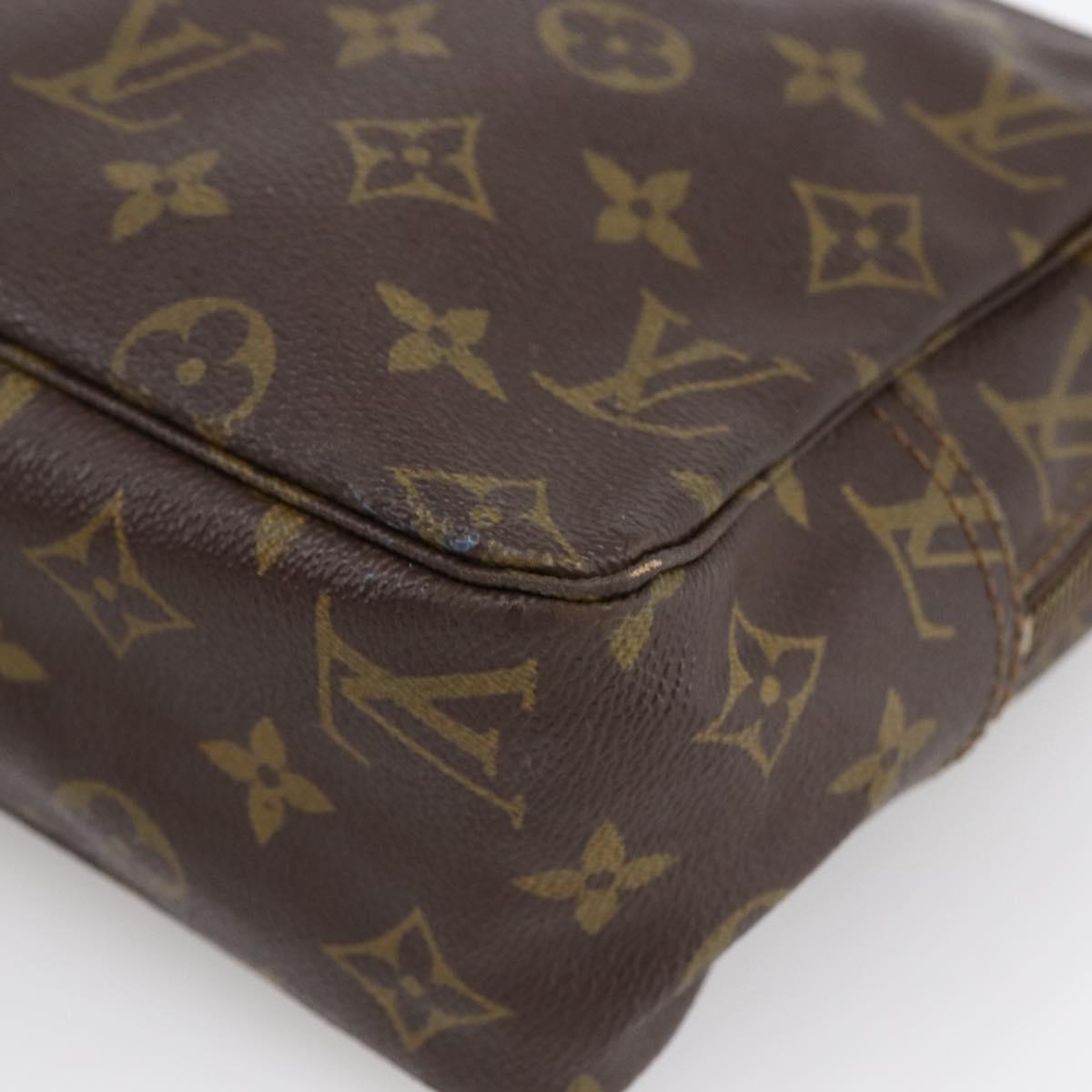 LOUIS VUITTON Monogram Trousse Toilette 28 Clutch Bag M47522 LV Auth ka2733