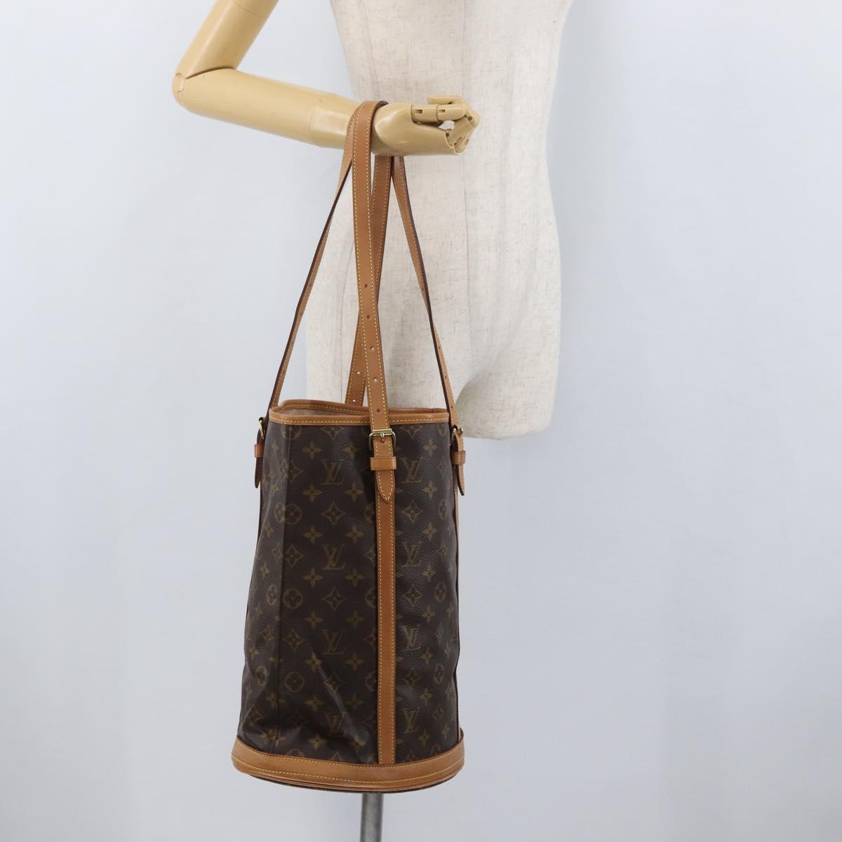 LOUIS VUITTON Monogram Bucket GM Shoulder Bag M42236 LV Auth ka2749