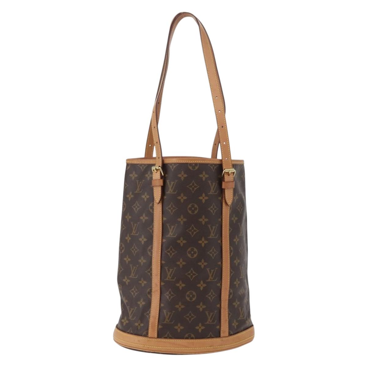 LOUIS VUITTON Monogram Bucket GM Shoulder Bag M42236 LV Auth ka2749
