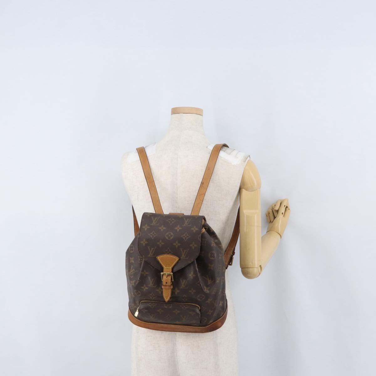 LOUIS VUITTON Monogram Montsouris PM Backpack M51137 LV Auth ka2751