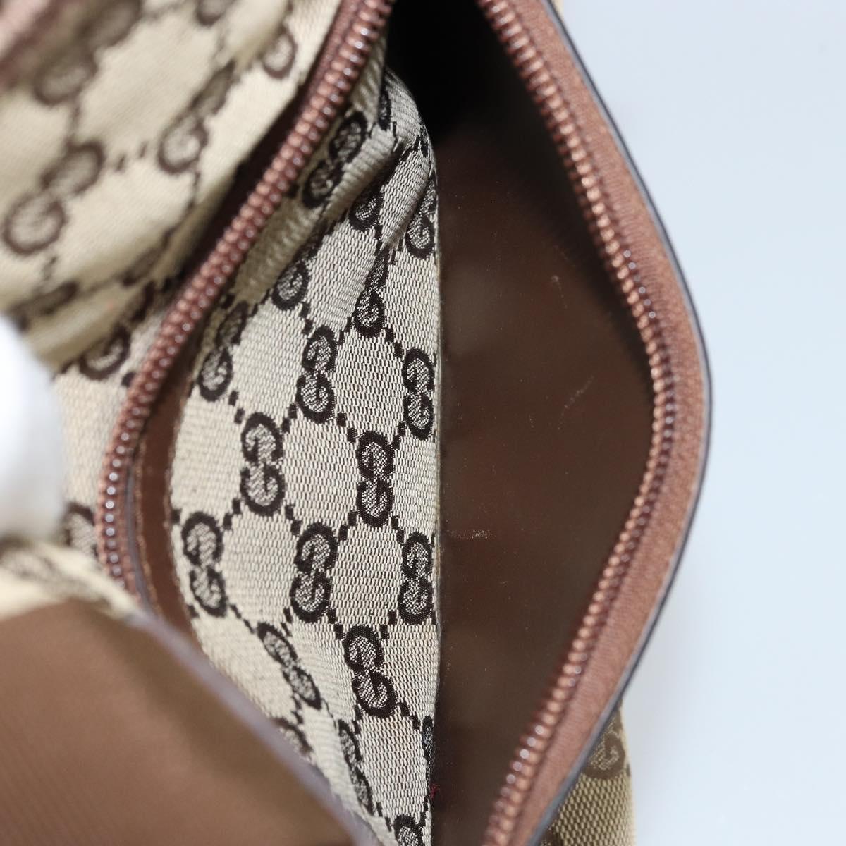 GUCCI GG Canvas Tote Bag Beige 28898 Auth ka2752
