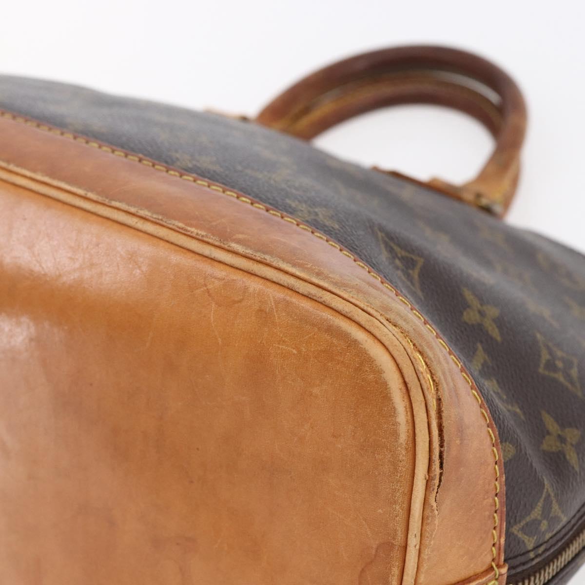 LOUIS VUITTON Monogram Alma Hand Bag M51130 LV Auth ka276