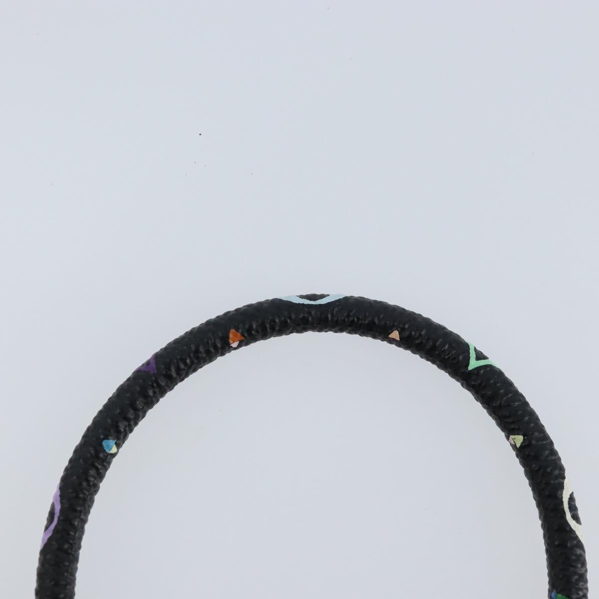 LOUIS VUITTON Multicolor Bra Rubbed Lach It Bracelet Black M6603F Auth ka2772M