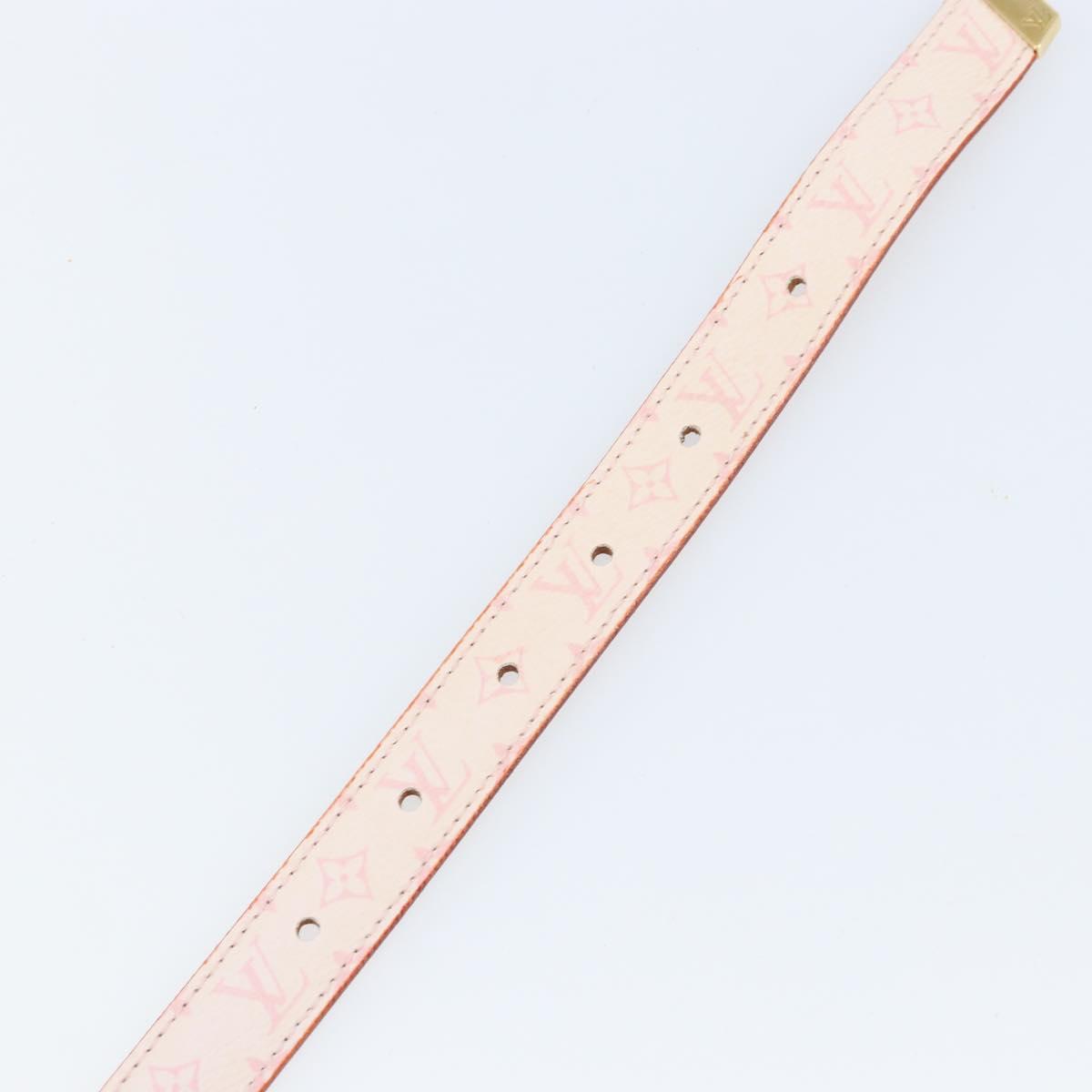 LOUIS VUITTON Monogram Cherry Blossom Ceinture Belt 33.1"" M9273W Auth ka2773V