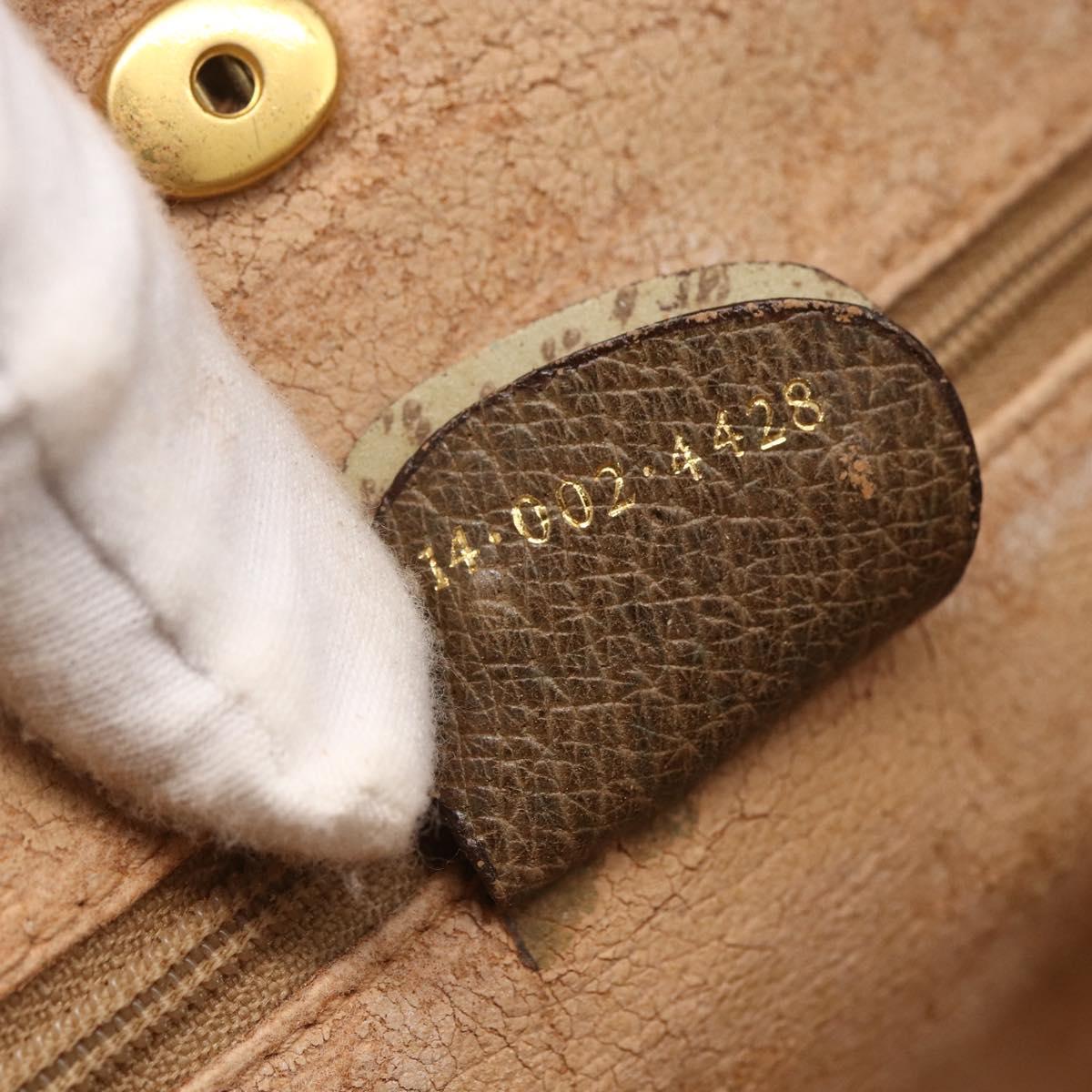 GUCCI GG Supreme Tote Bag PVC Beige Gold Auth ka2776