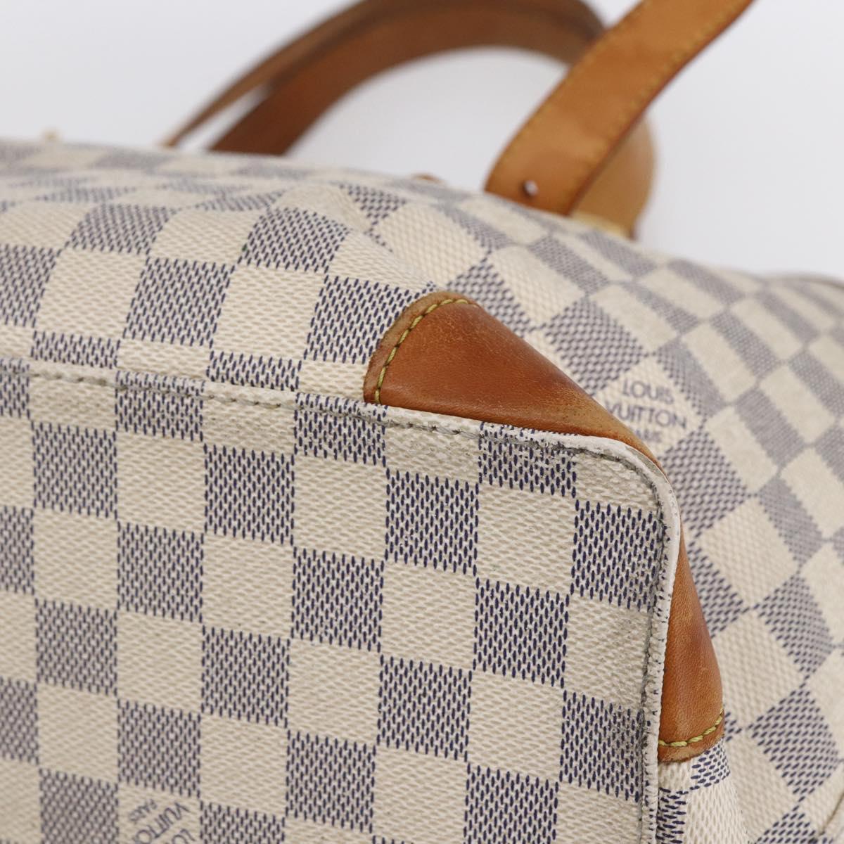 LOUIS VUITTON Damier Azur Hampstead MM Tote Bag N51206 LV Auth ka278