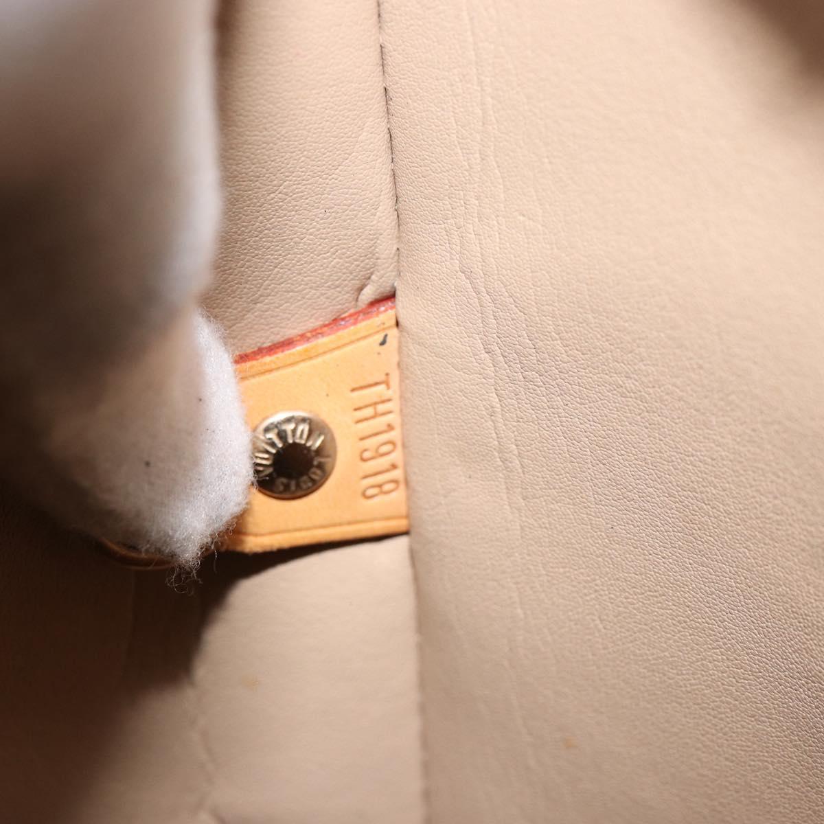 LOUIS VUITTON Monogram Vernis Houston Hand Bag Beige M91004 LV Auth ka279