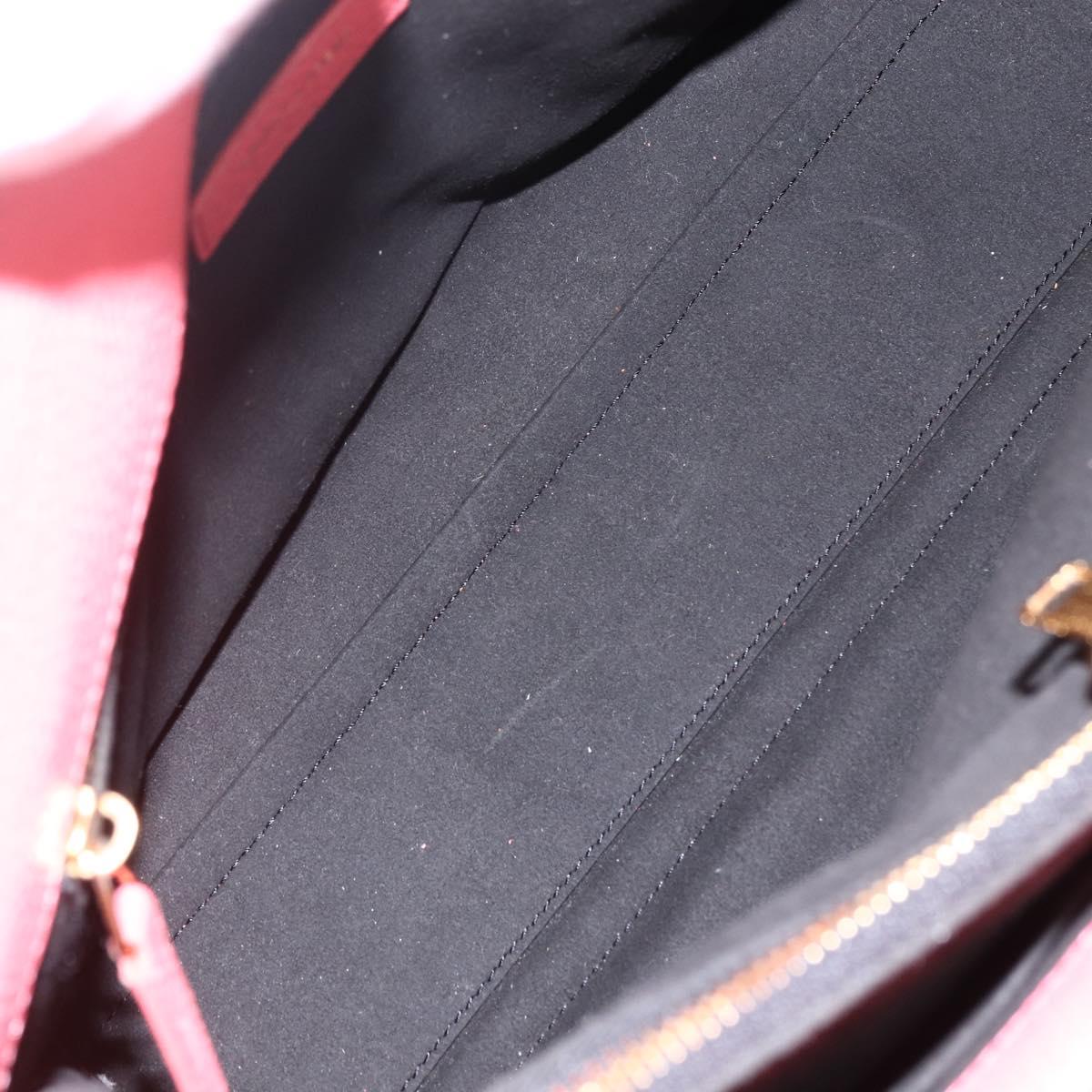 SAINT LAURENT Sac De Jules Small Bag Leather 2way Pink Gold 324823 Auth ka2795A