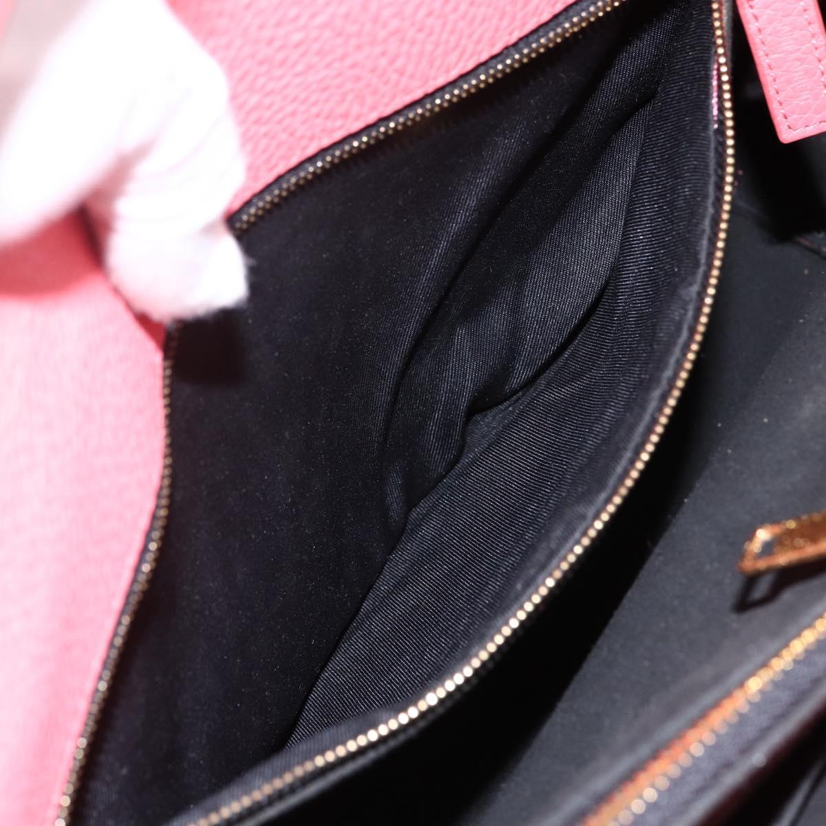 SAINT LAURENT Sac De Jules Small Bag Leather 2way Pink Gold 324823 Auth ka2795A