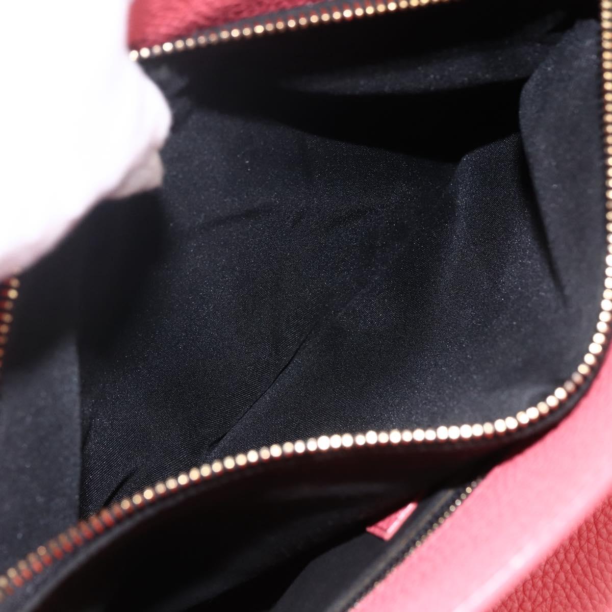 SAINT LAURENT Sac De Jules Small Bag Leather 2way Pink Gold 324823 Auth ka2795A