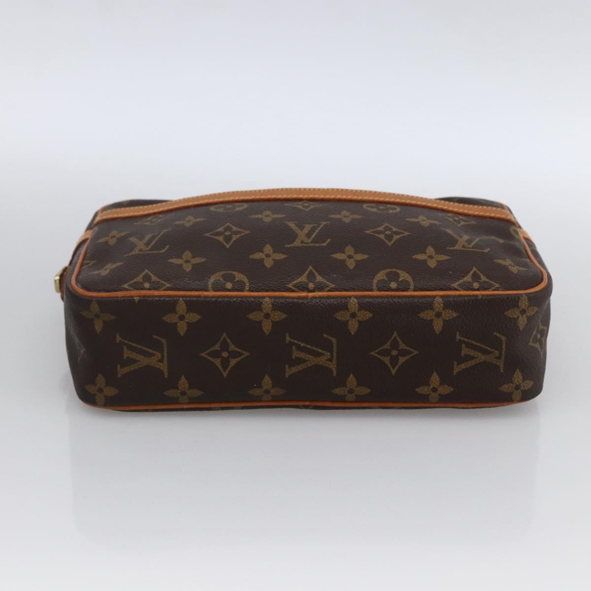 LOUIS VUITTON Monogram Compiegne 23 Clutch Bag M51847 LV Auth ka2802