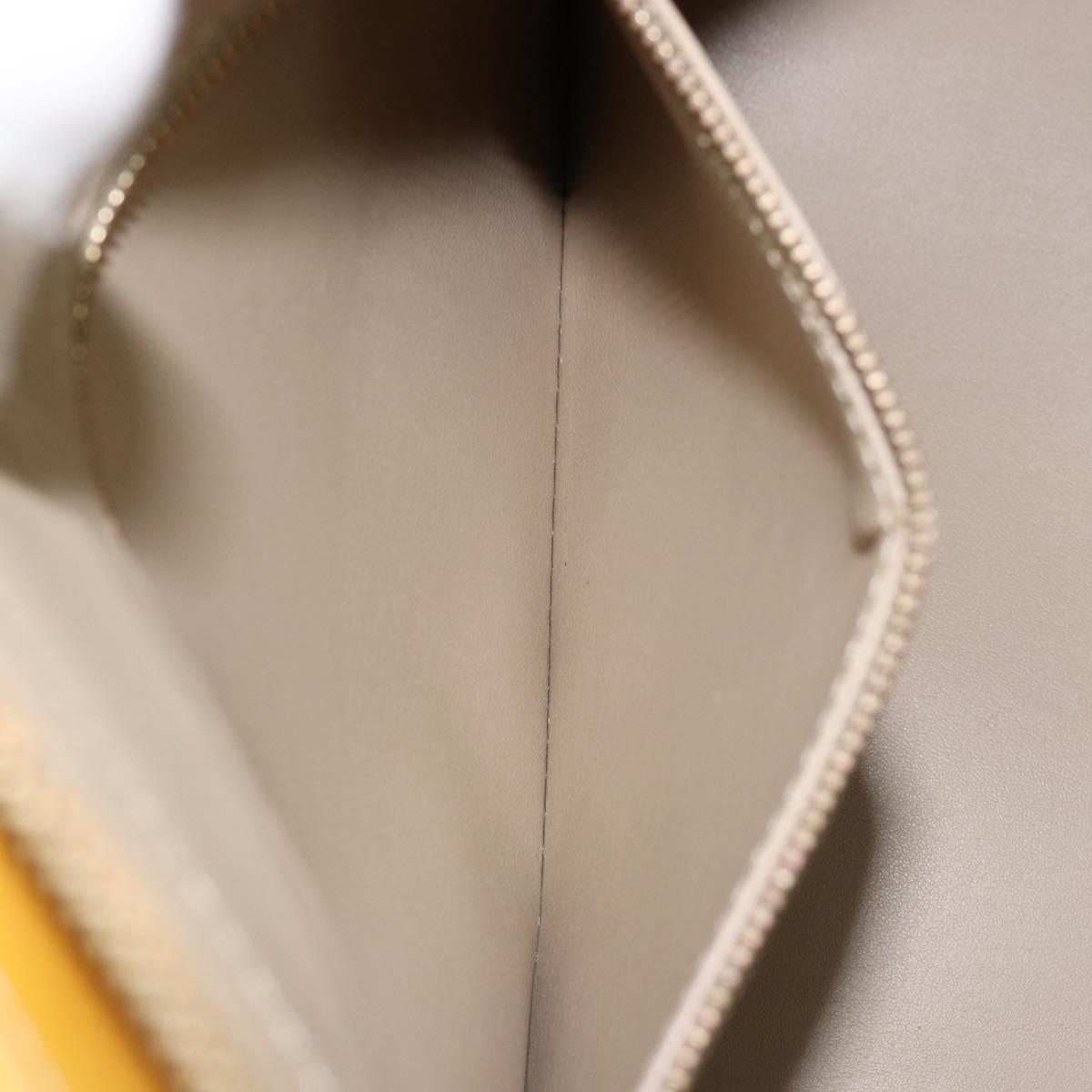 LOUIS VUITTON Monogram Vernis Houston Hand Bag Beige M91004 LV Auth ka2805