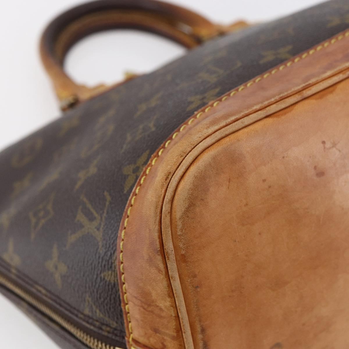 LOUIS VUITTON Monogram Alma Hand Bag M51130 LV Auth ka281