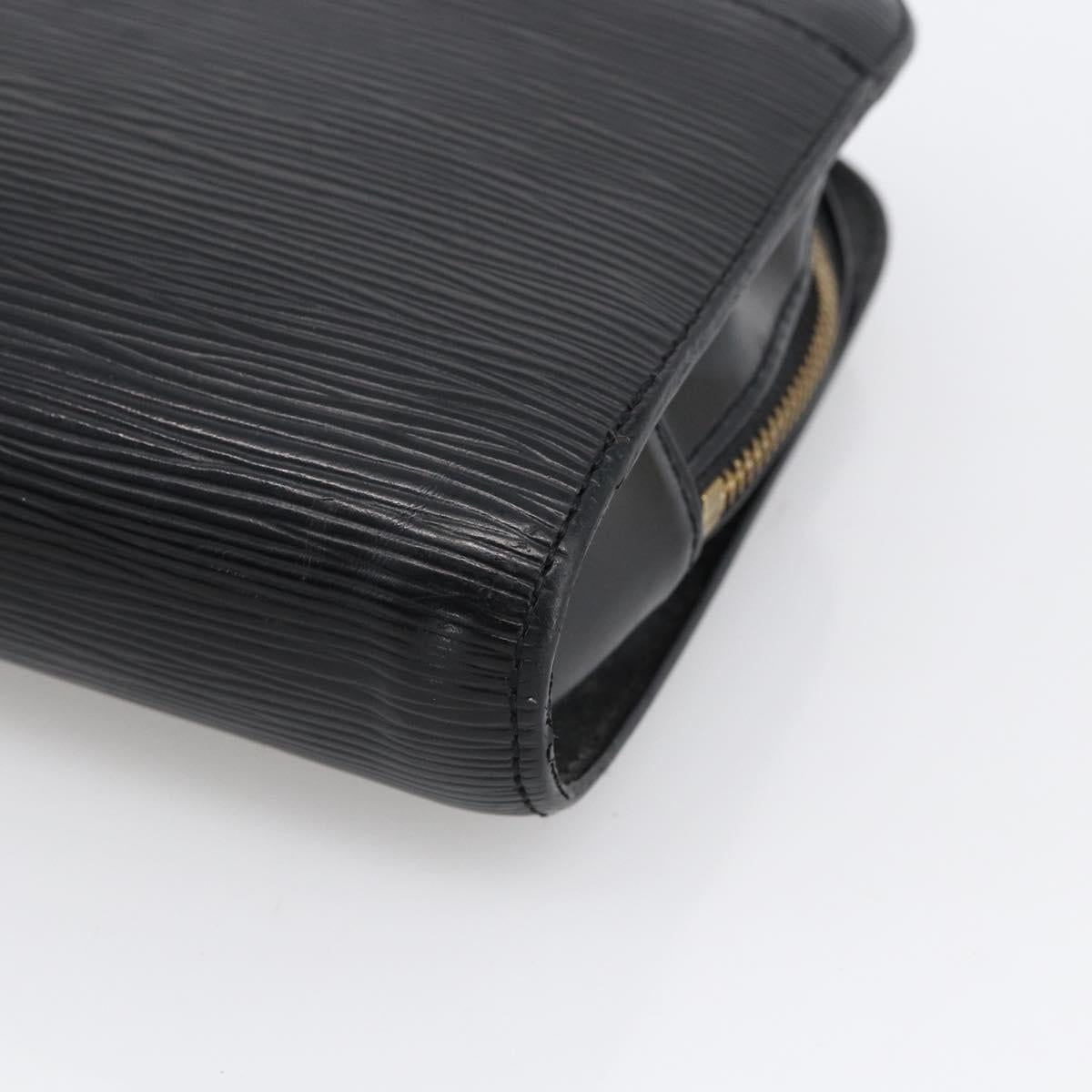 LOUIS VUITTON Epi Orsay Clutch Bag Black M51992 LV Auth ka2810