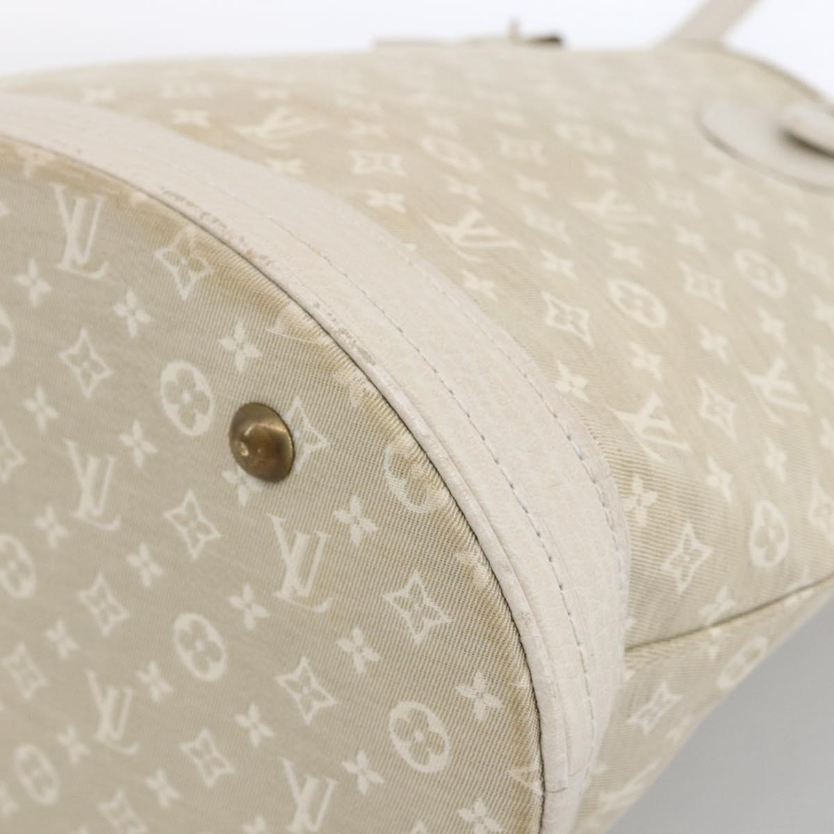 LOUIS VUITTON Monogram Mini Lin Bucket PM Shoulder Bag Dunne M95316 Auth ka2813