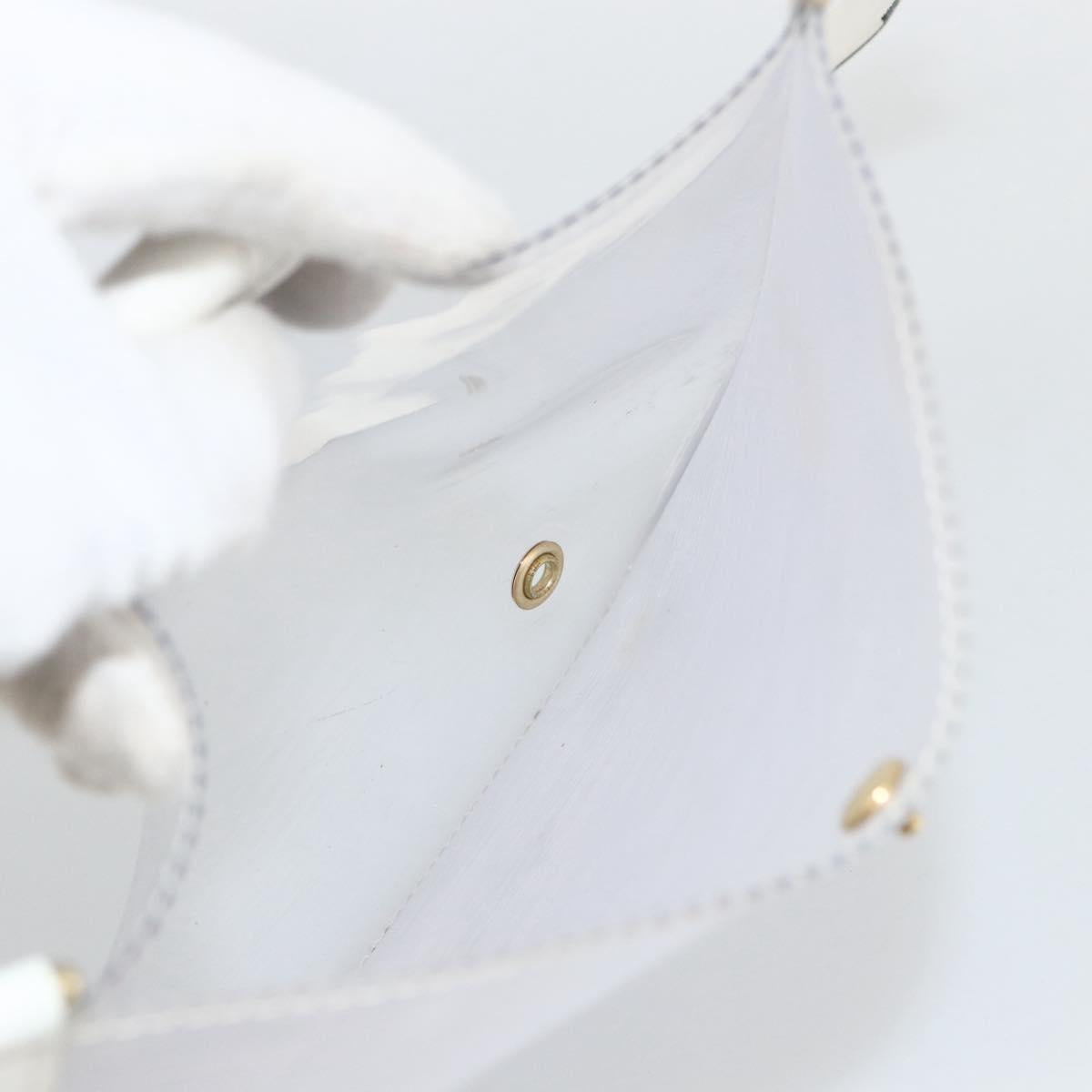 LOUIS VUITTON Epi Plage Via Bag Vinyl Leather Clear White M92153 LV Auth ka2814