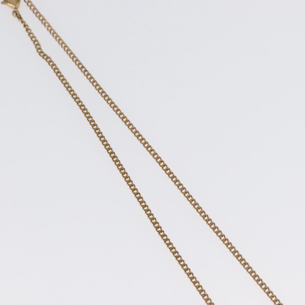 Christian Dior Necklace Brooch metal 3 Set Gold Tone Auth ka2819