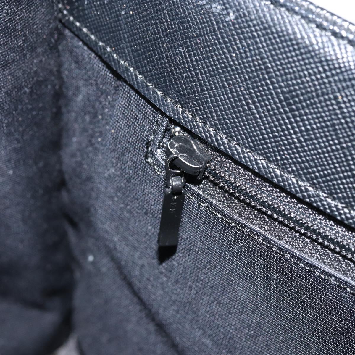 BURBERRY Nova Check Hand Bag Canvas Beige Silver Auth ka2824V