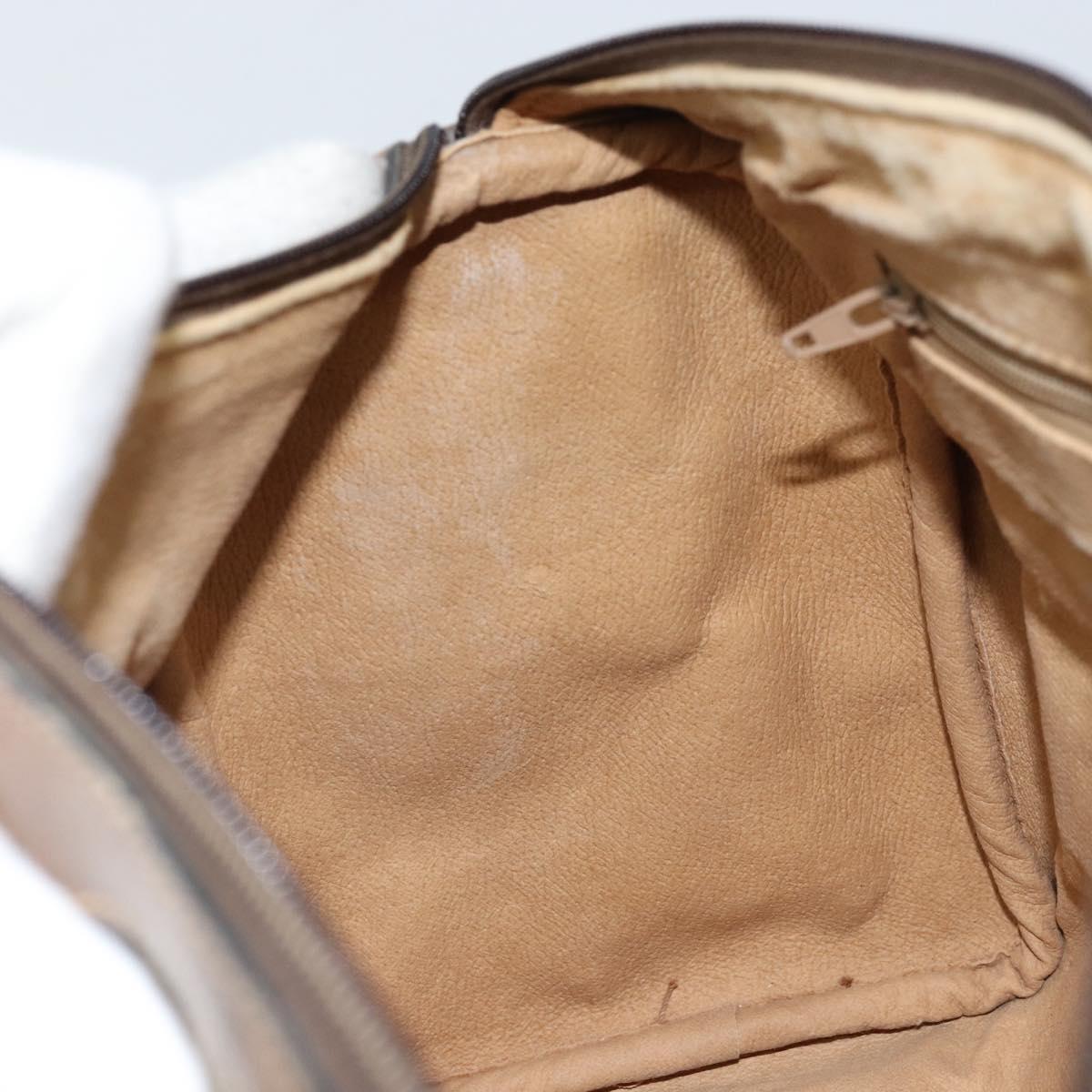 GUCCI GG Supreme Web Sherry Line Boston Bag PVC Beige Gold 24 02 007 Auth ka2825
