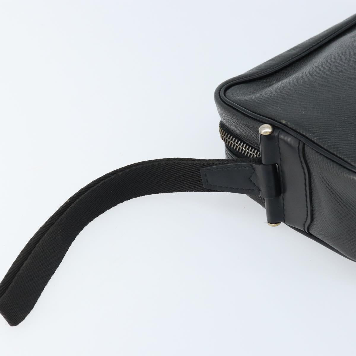 LOUIS VUITTON Taiga Karga Clutch Bag Ardoise M30812 LV Auth ka2832