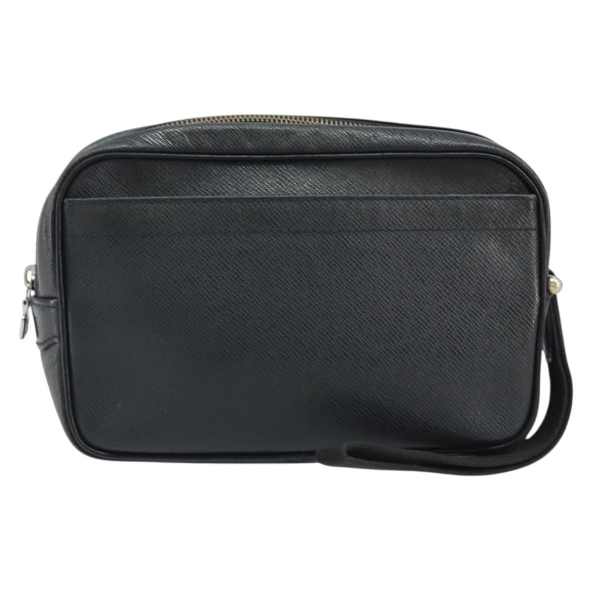 LOUIS VUITTON Taiga Karga Clutch Bag Ardoise M30812 LV Auth ka2832
