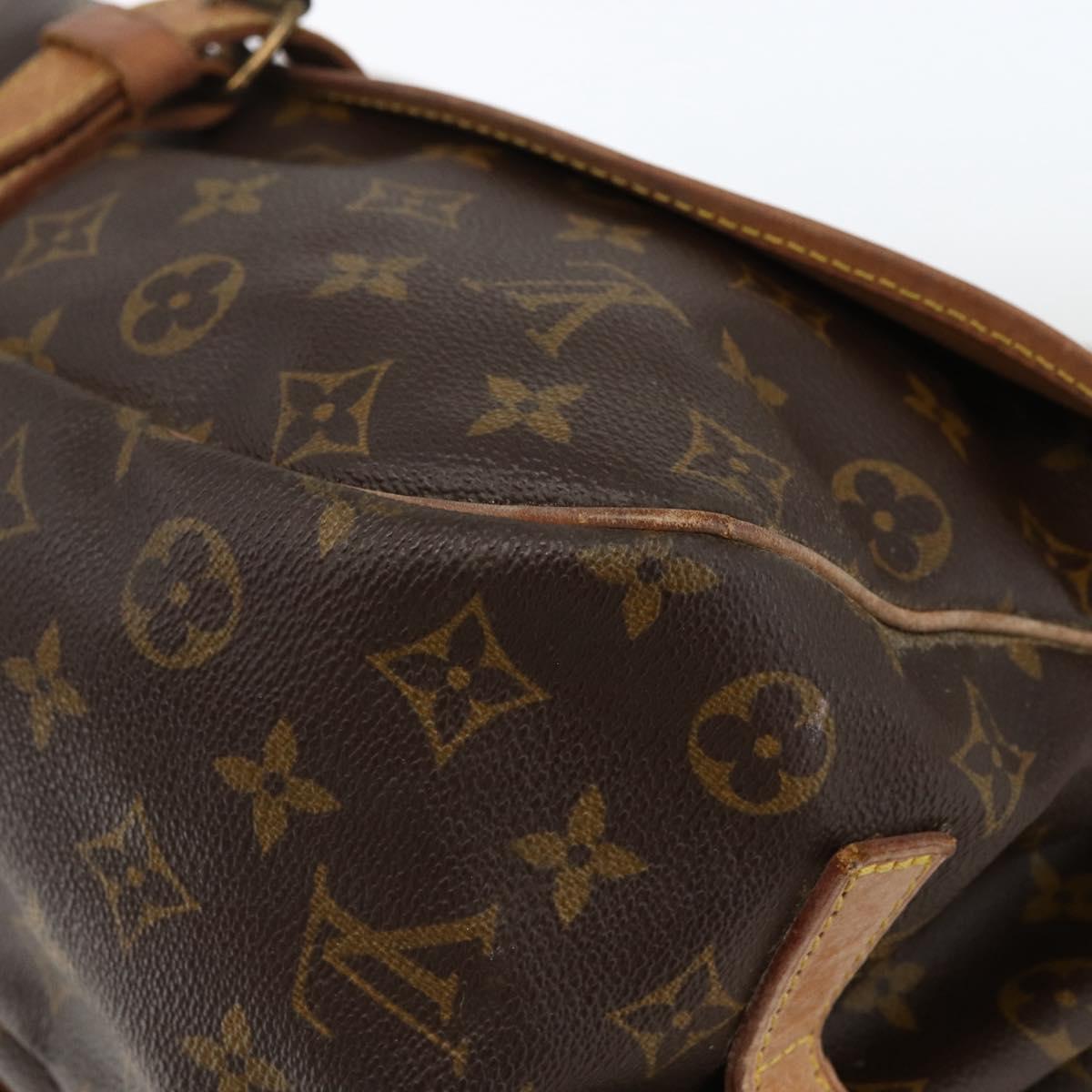 LOUIS VUITTON Monogram Saumur 35 Shoulder Bag M42254 LV Auth ka2845
