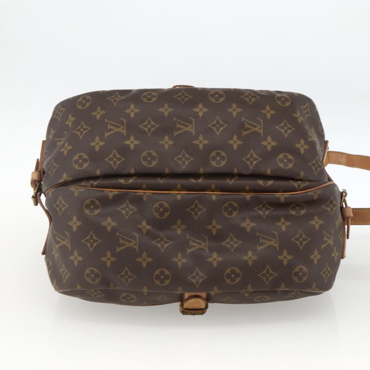 LOUIS VUITTON Monogram Saumur 35 Shoulder Bag M42254 LV Auth ka2845