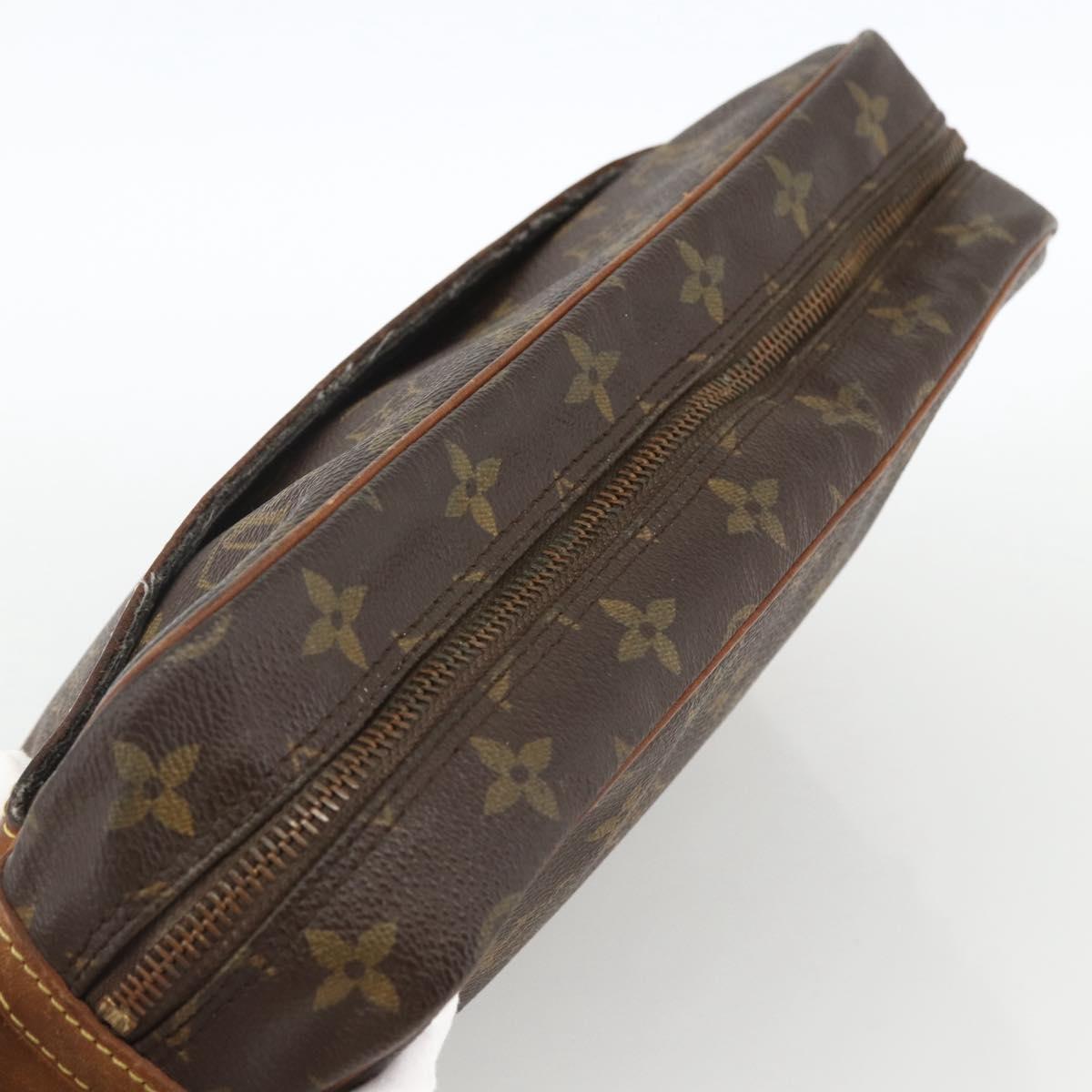 LOUIS VUITTON Monogram Compiegne 28 Clutch Bag M51845 LV Auth ka2849