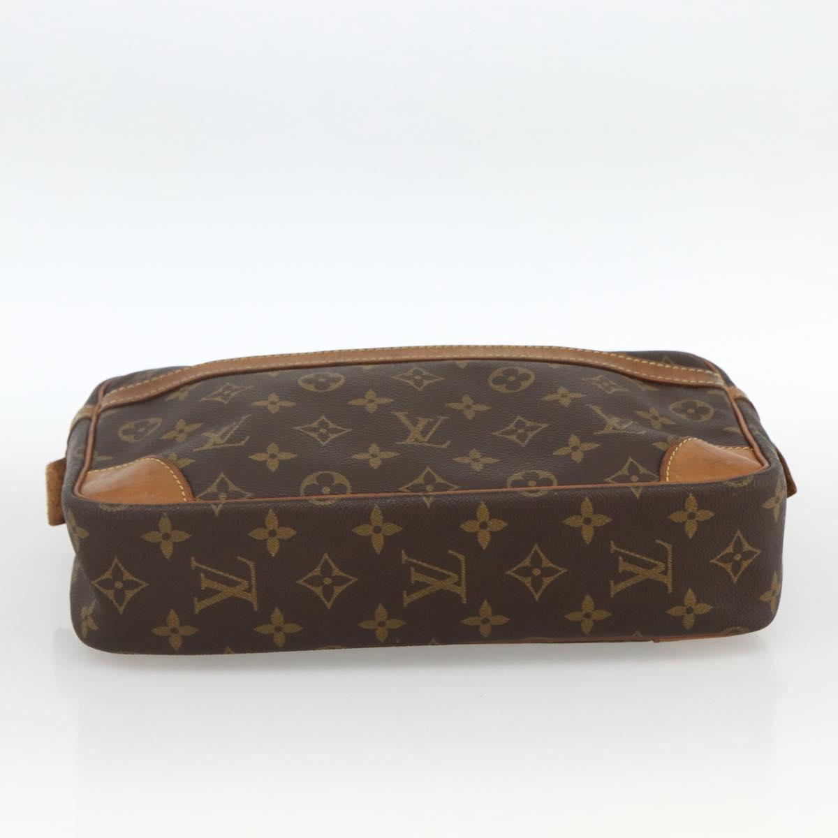 LOUIS VUITTON Monogram Compiegne 28 Clutch Bag M51845 LV Auth ka2849