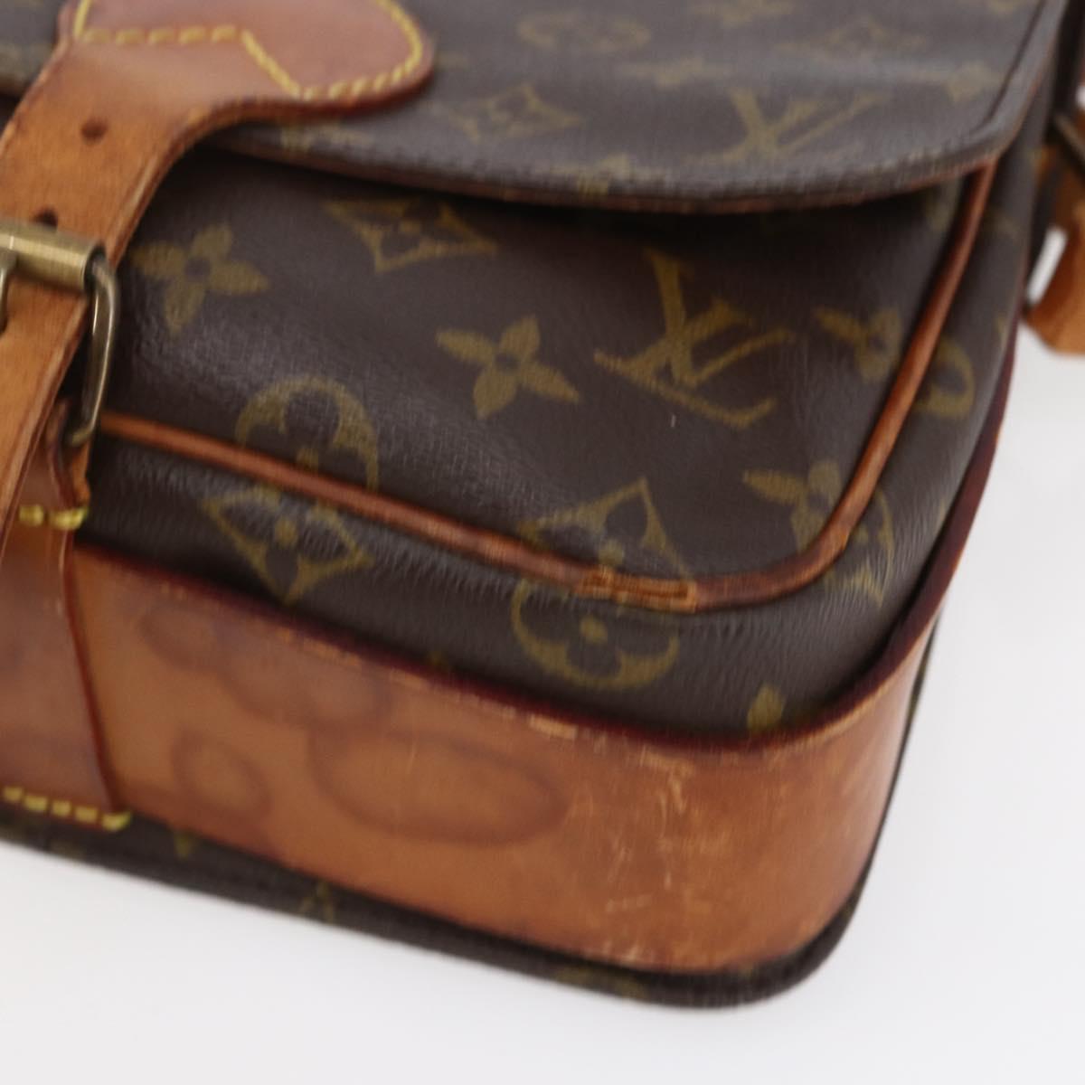 LOUIS VUITTON Monogram Cartouchiere MM Shoulder Bag M51253 LV Auth ka285