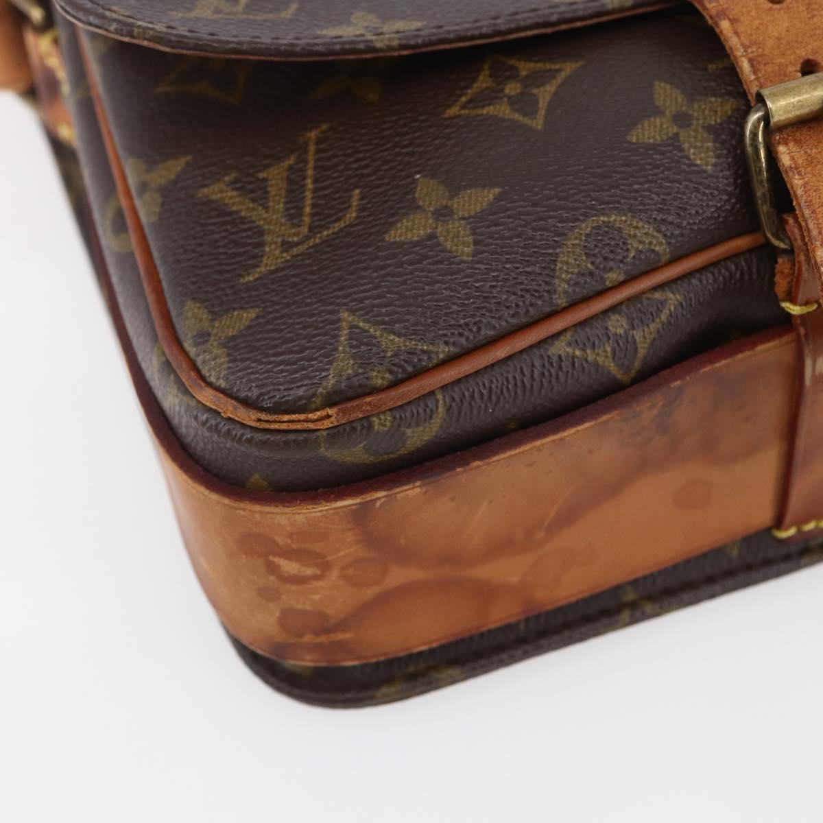 LOUIS VUITTON Monogram Cartouchiere MM Shoulder Bag M51253 LV Auth ka285