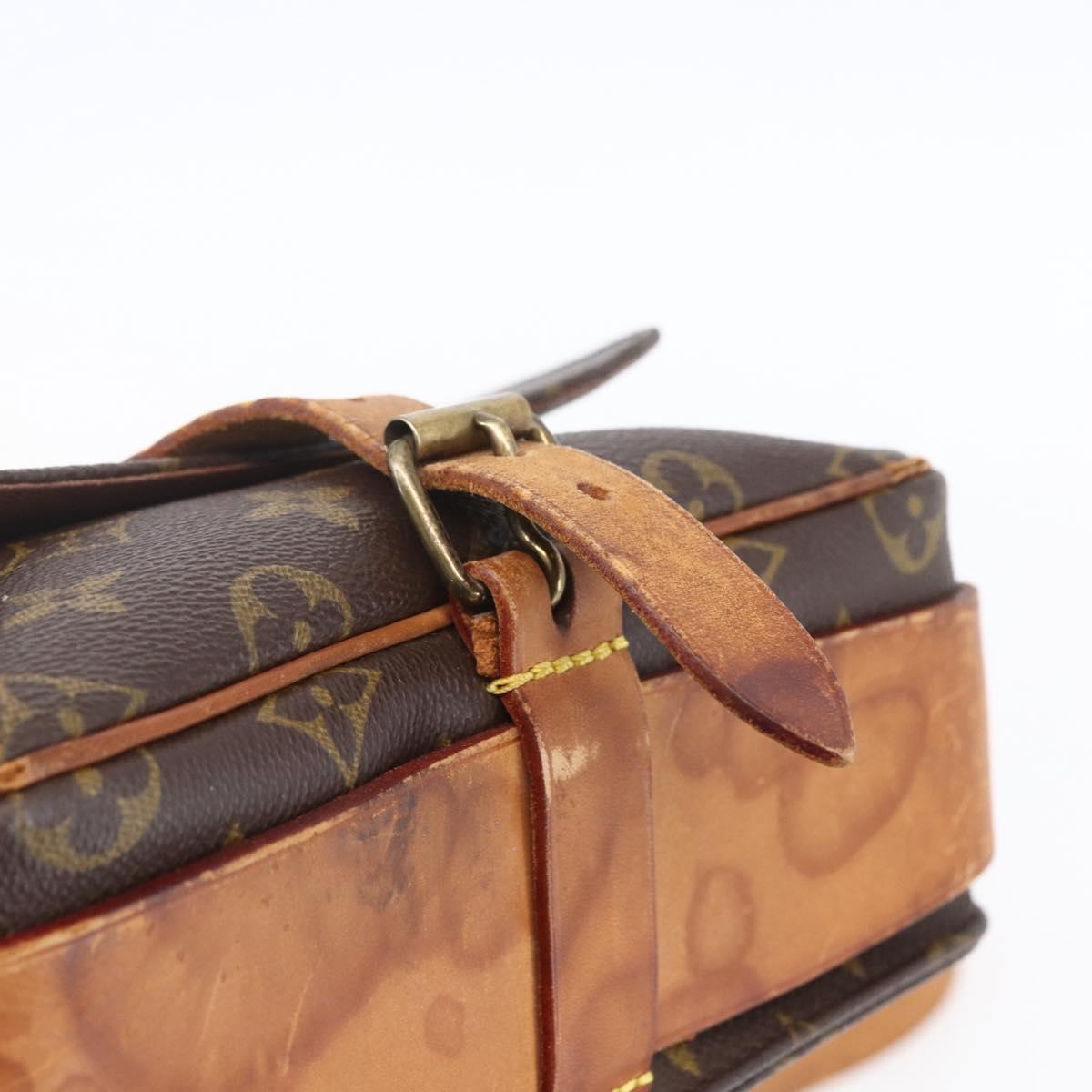 LOUIS VUITTON Monogram Cartouchiere MM Shoulder Bag M51253 LV Auth ka285