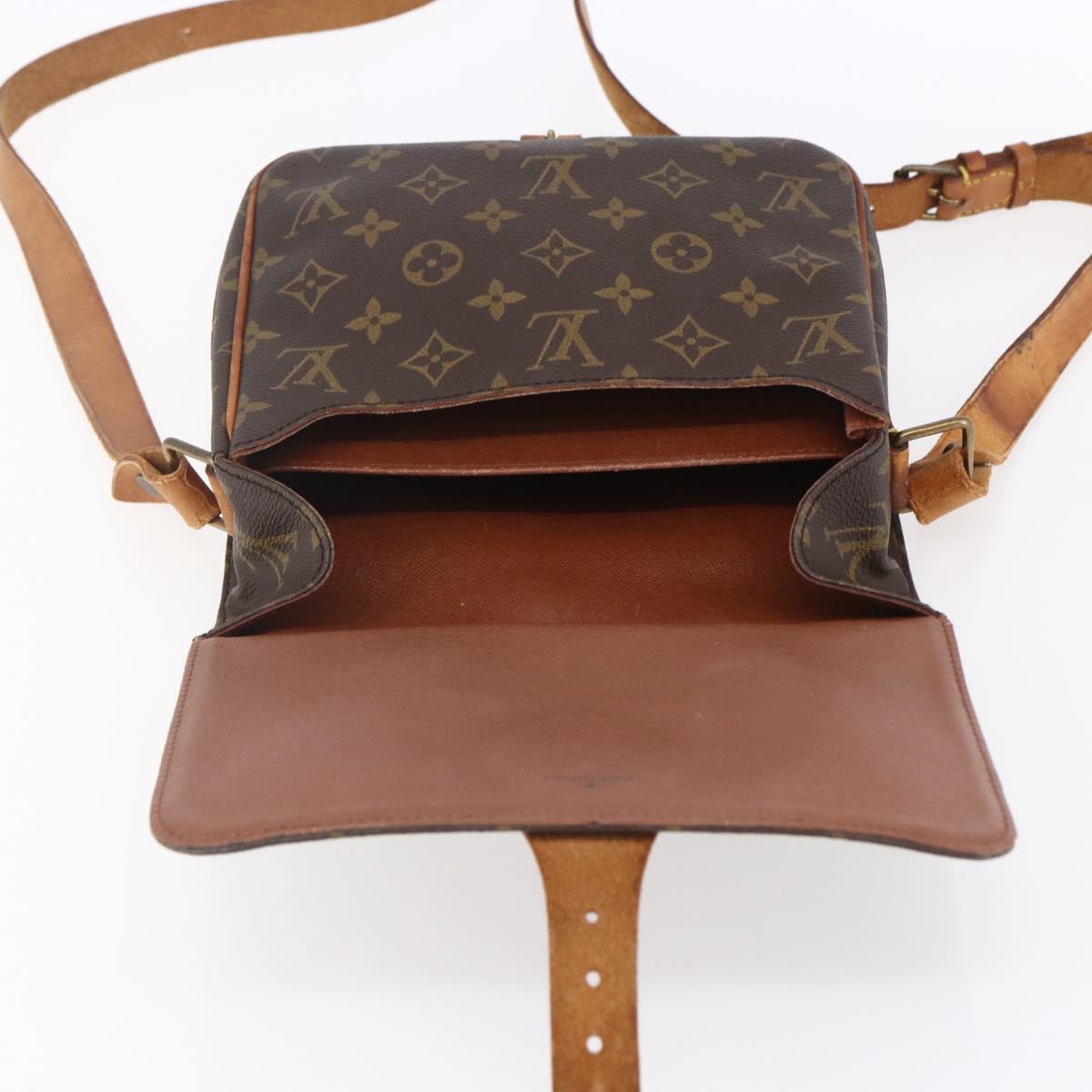 LOUIS VUITTON Monogram Cartouchiere MM Shoulder Bag M51253 LV Auth ka285