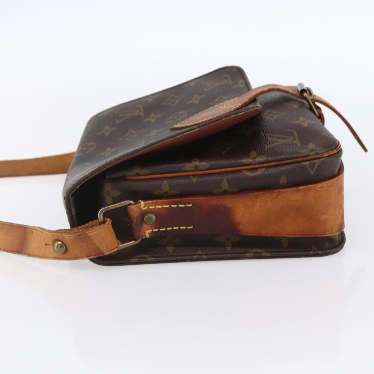 LOUIS VUITTON Monogram Cartouchiere MM Shoulder Bag M51253 LV Auth ka285