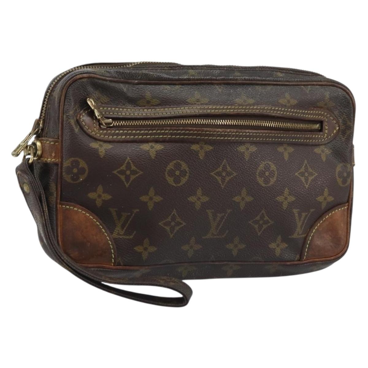 LOUIS VUITTON Monogram Marly Dragonne GM Clutch Bag M51825 LV Auth ka2854