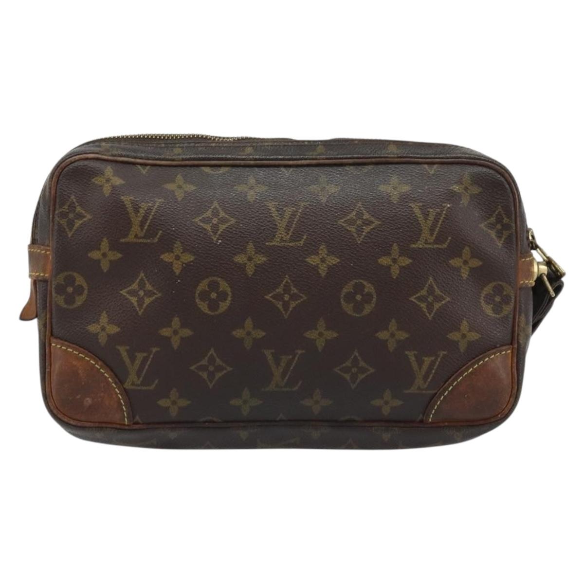 LOUIS VUITTON Monogram Marly Dragonne GM Clutch Bag M51825 LV Auth ka2854