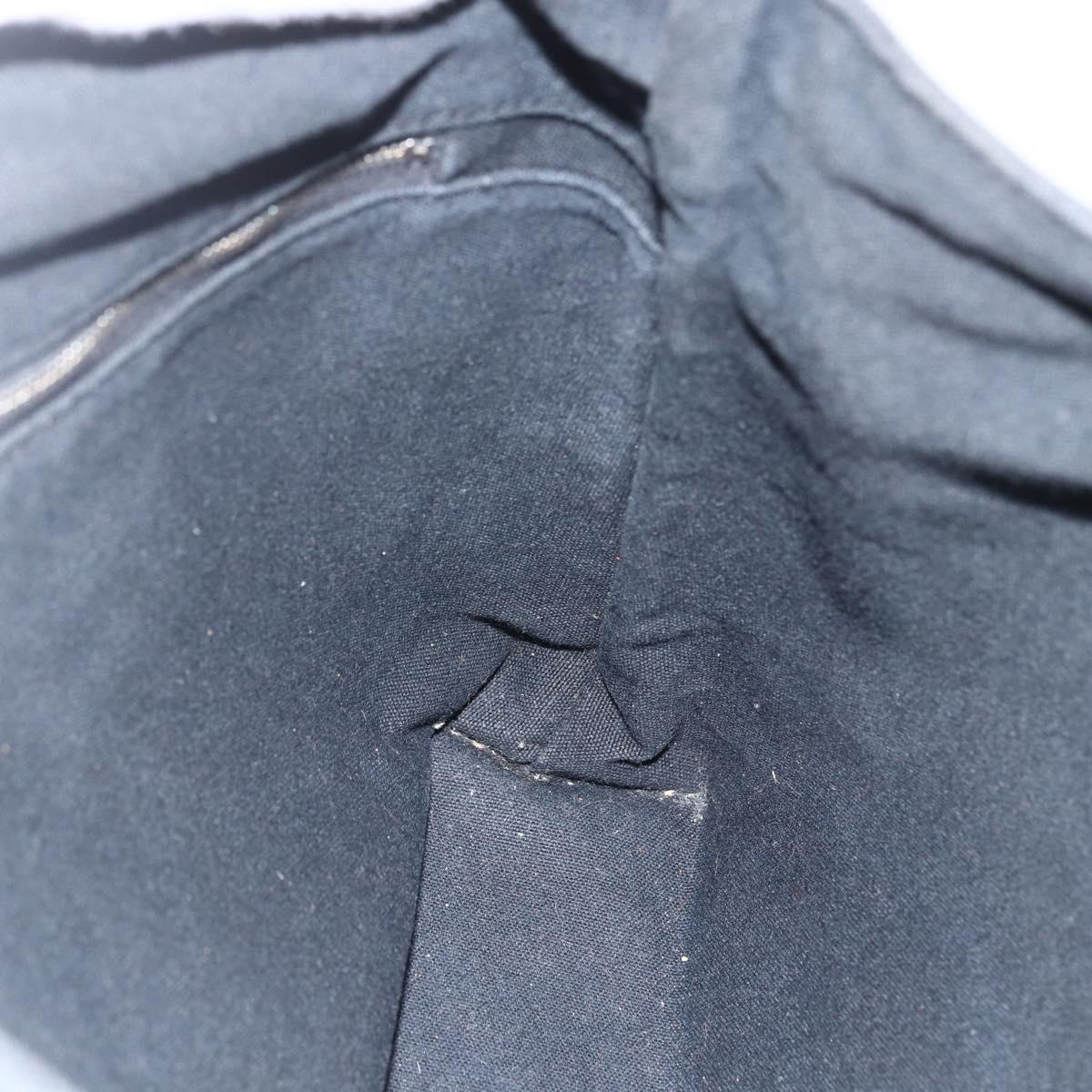 HERMES Toroca Horizontal MM Tote Bag Canvas Black Auth ka2856