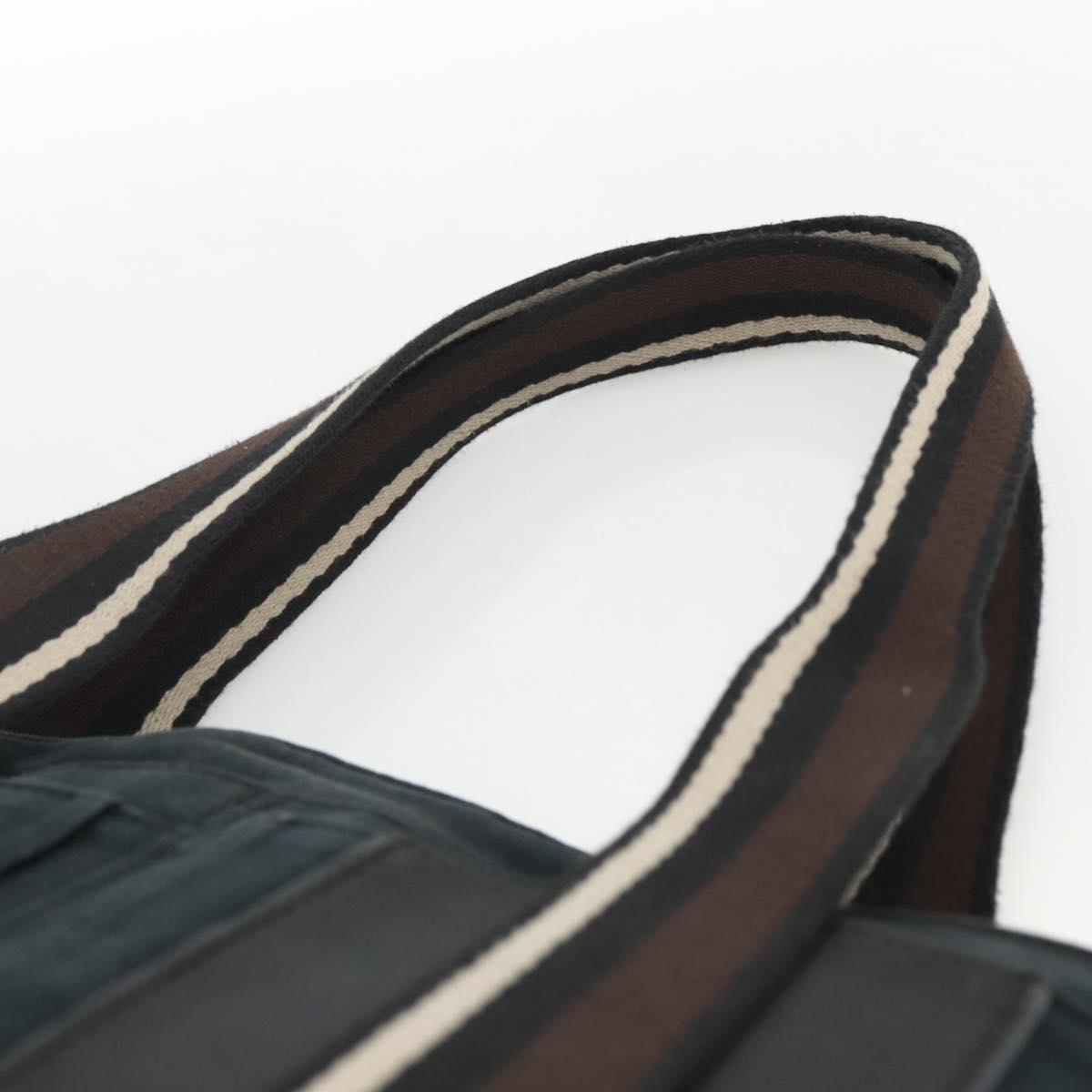 HERMES Toroca Horizontal MM Tote Bag Canvas Black Auth ka2856