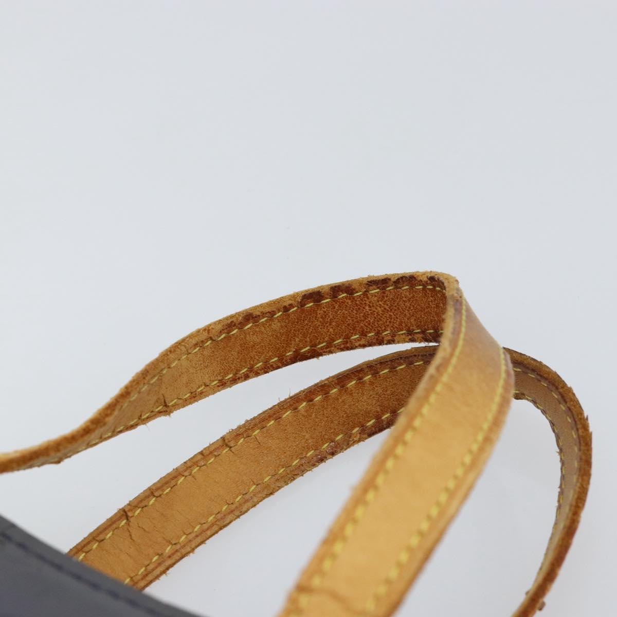 LOUIS VUITTON Monogram Vernis Reade PM Hand Bag Indigo Blue M91335 LV Auth ka286