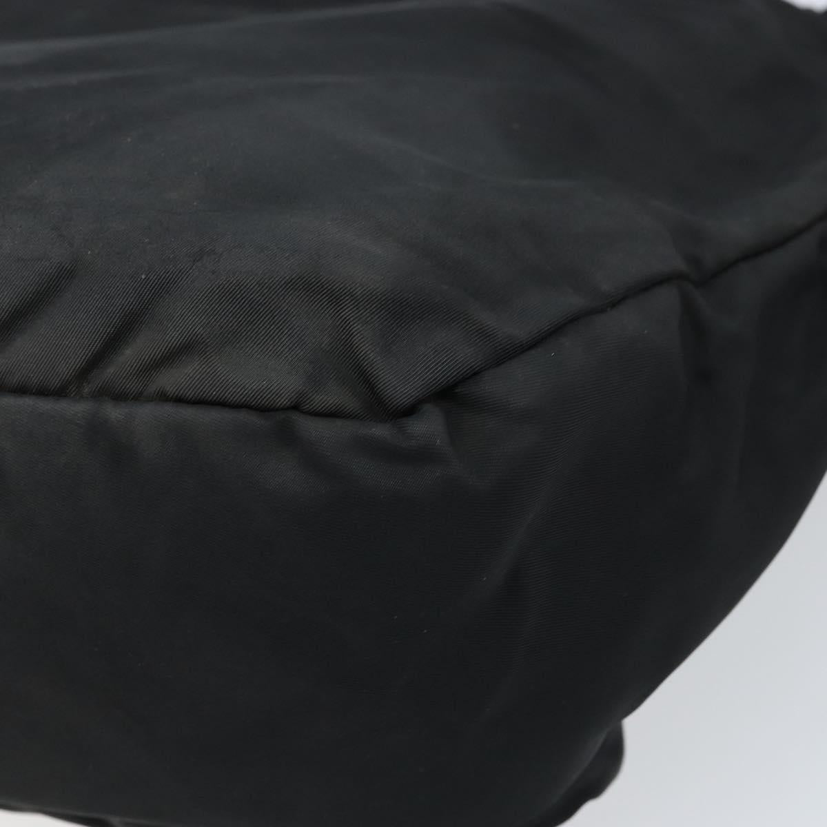 PRADA Shoulder Bag Nylon Black Silver Auth ka2860