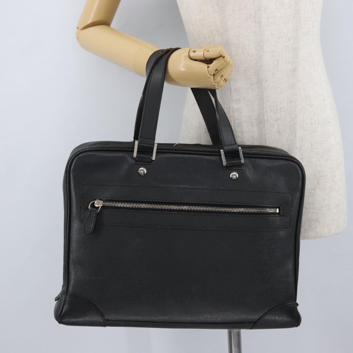 LOUIS VUITTON Taiga Igor Business Bag Ardoise M31172 LV Auth ka2863