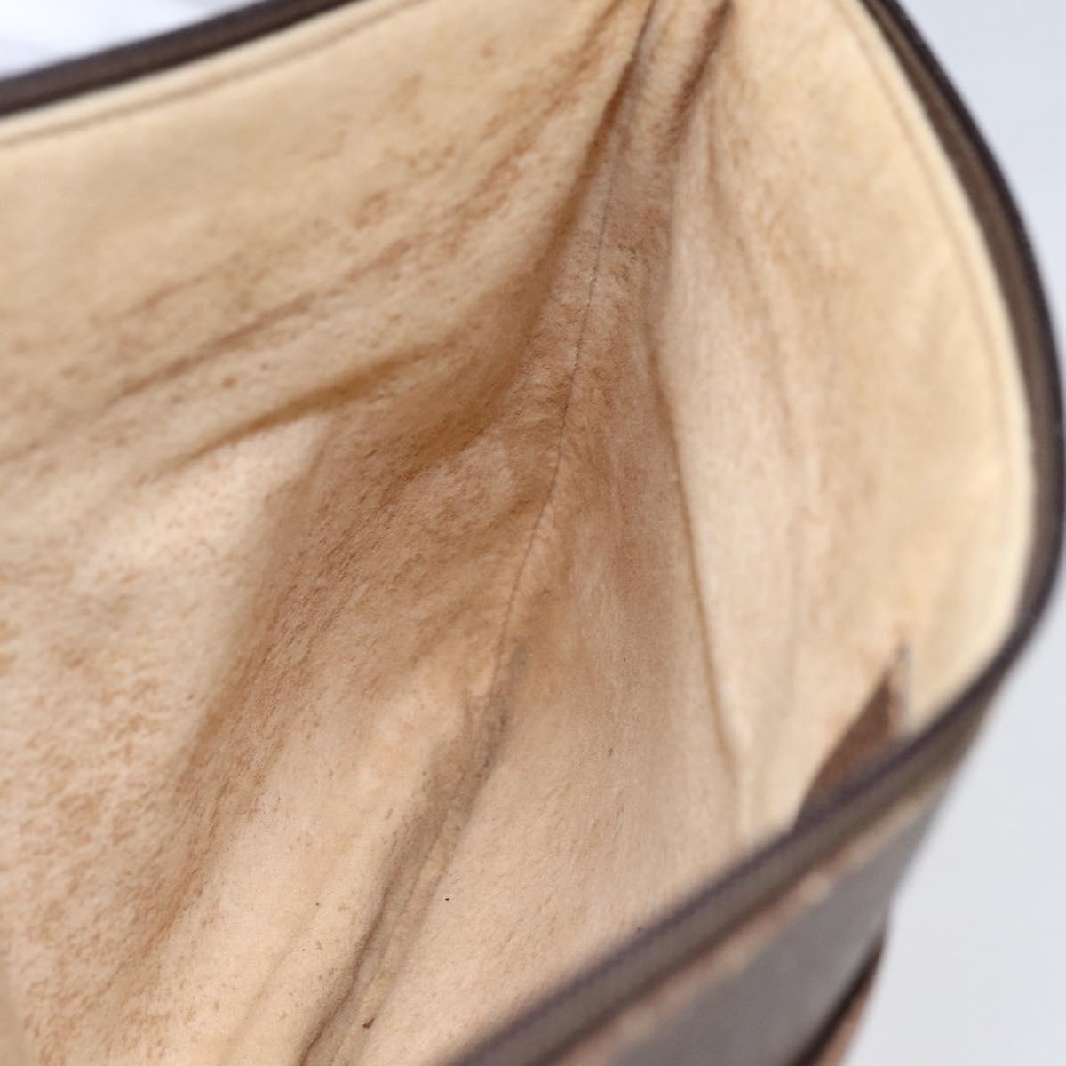 GUCCI GG Supreme Web Sherry Line Bag PVC Beige Gold Red 904 02 026 Auth ka287