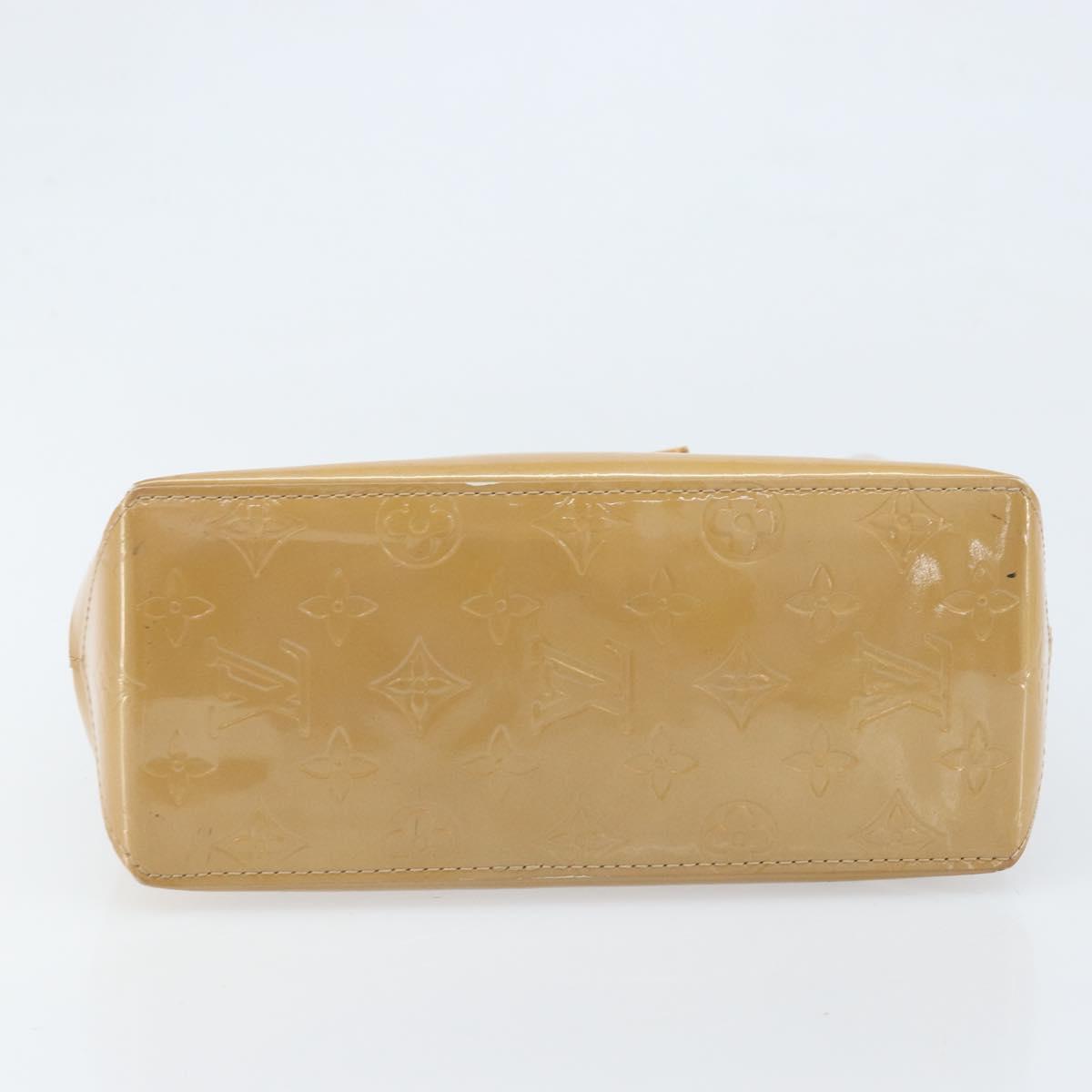 LOUIS VUITTON Monogram Vernis Reade PM Hand Bag Noisette M91334 LV Auth ka2870