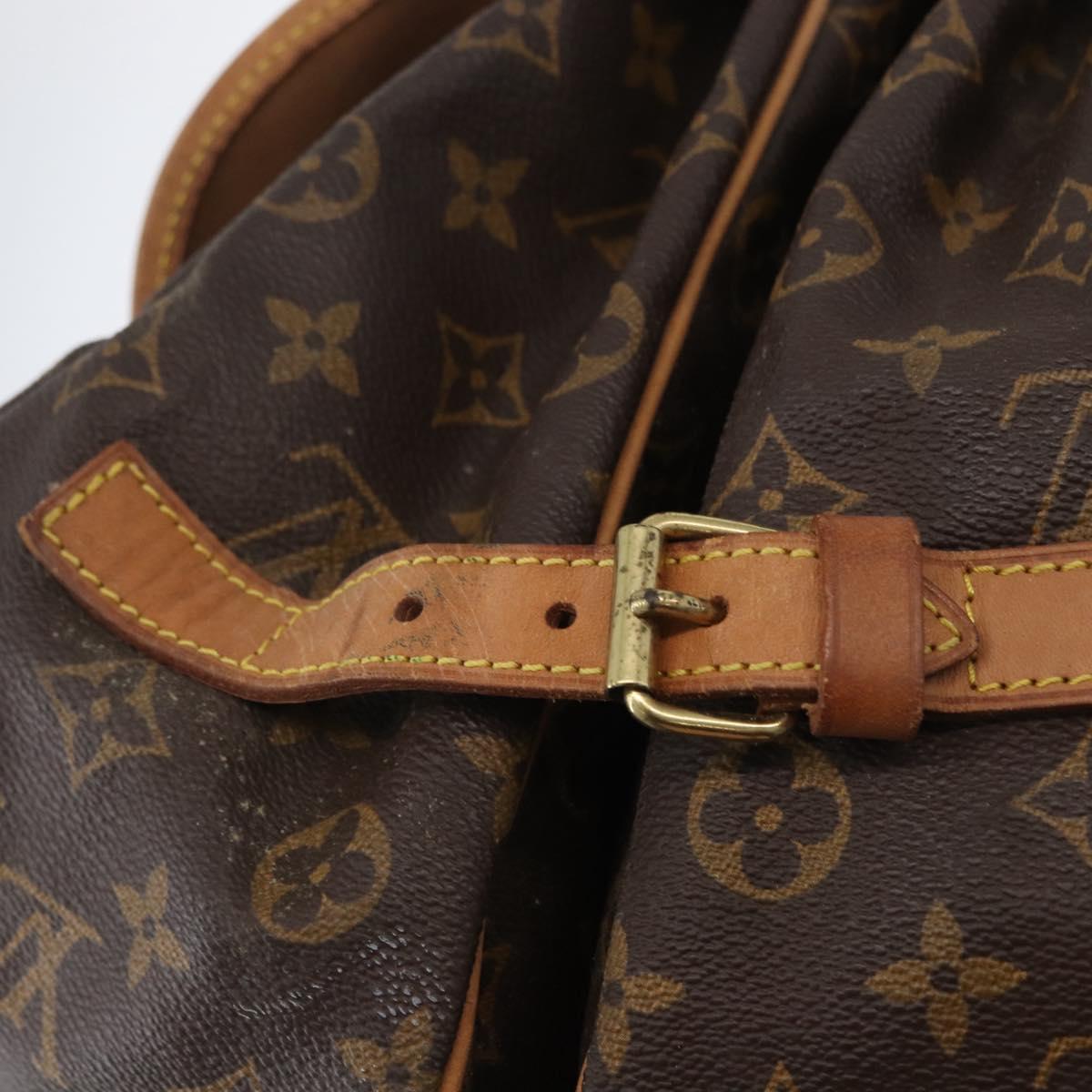 LOUIS VUITTON Monogram Saumur 35 Shoulder Bag M42254 LV Auth ka2872