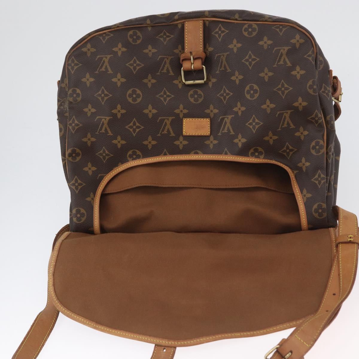 LOUIS VUITTON Monogram Saumur 35 Shoulder Bag M42254 LV Auth ka2872