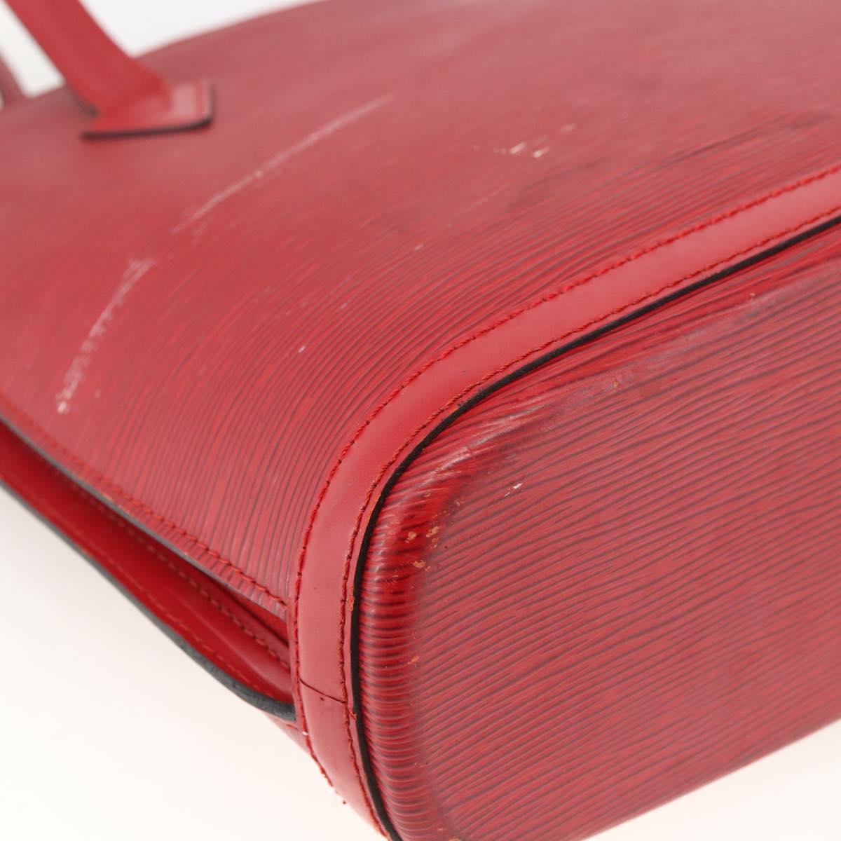 LOUIS VUITTON Epi Lussac Shoulder Bag Red M52287 LV Auth ka2880
