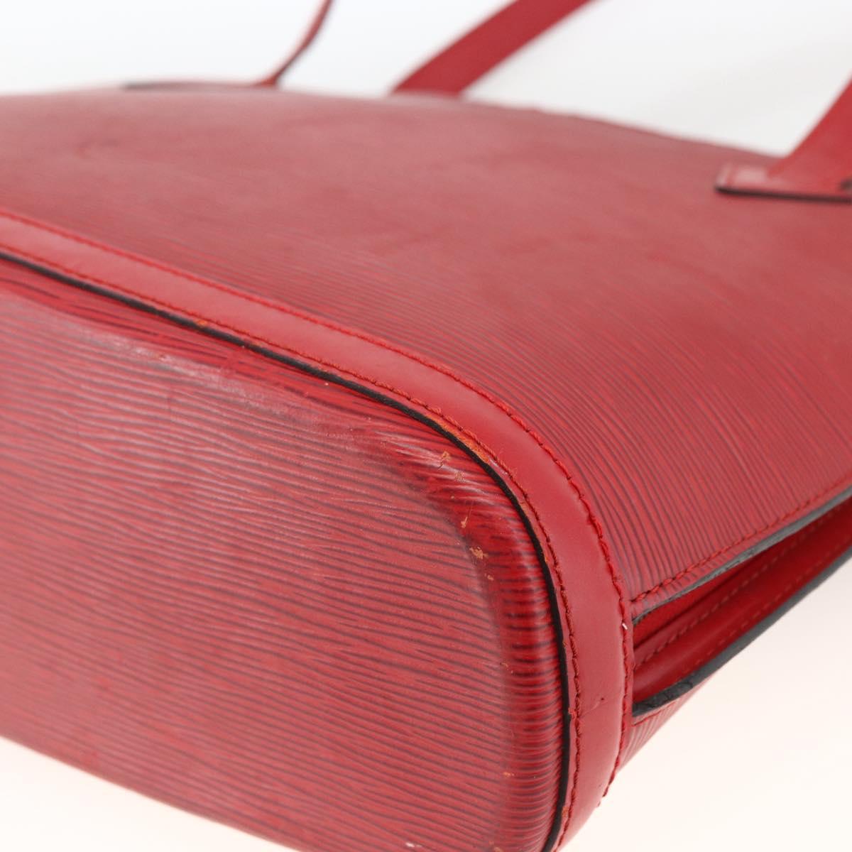 LOUIS VUITTON Epi Lussac Shoulder Bag Red M52287 LV Auth ka2880