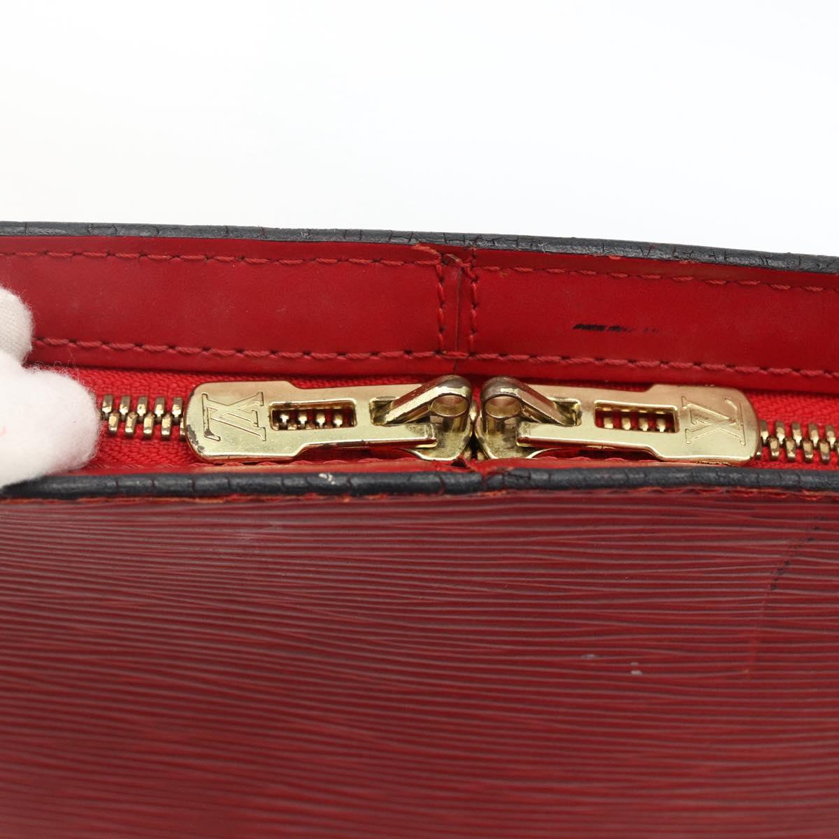 LOUIS VUITTON Epi Lussac Shoulder Bag Red M52287 LV Auth ka2880