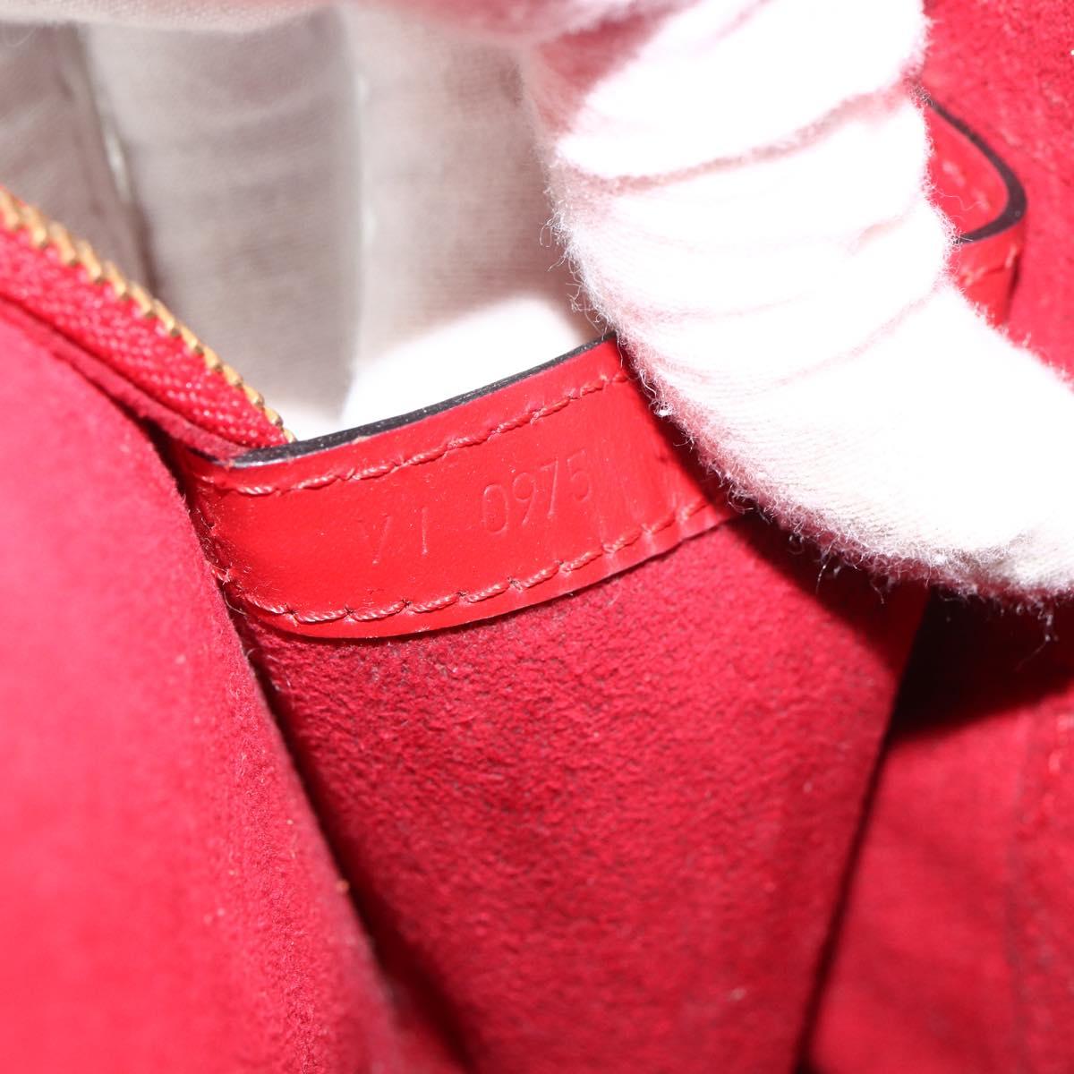 LOUIS VUITTON Epi Lussac Shoulder Bag Red M52287 LV Auth ka2880