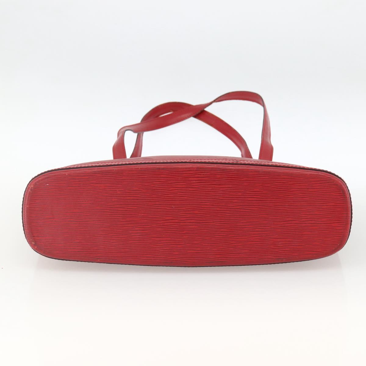 LOUIS VUITTON Epi Lussac Shoulder Bag Red M52287 LV Auth ka2880